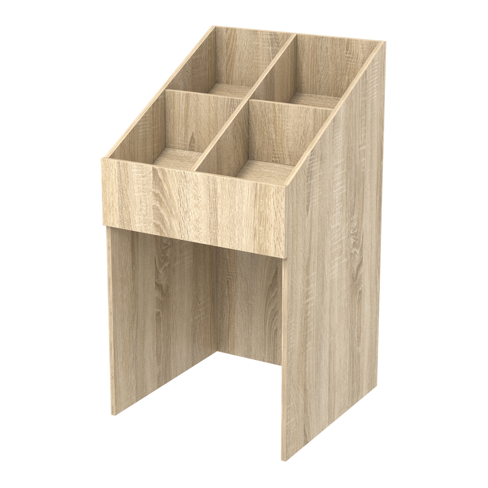 Корзина для распродаж из ДСП наклонная Дуб Сонома