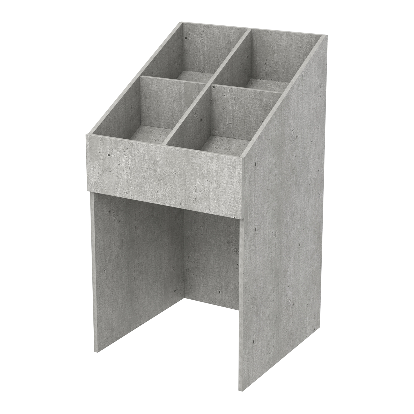 Корзина для распродаж из ДСП наклонная Метрополитан Грей