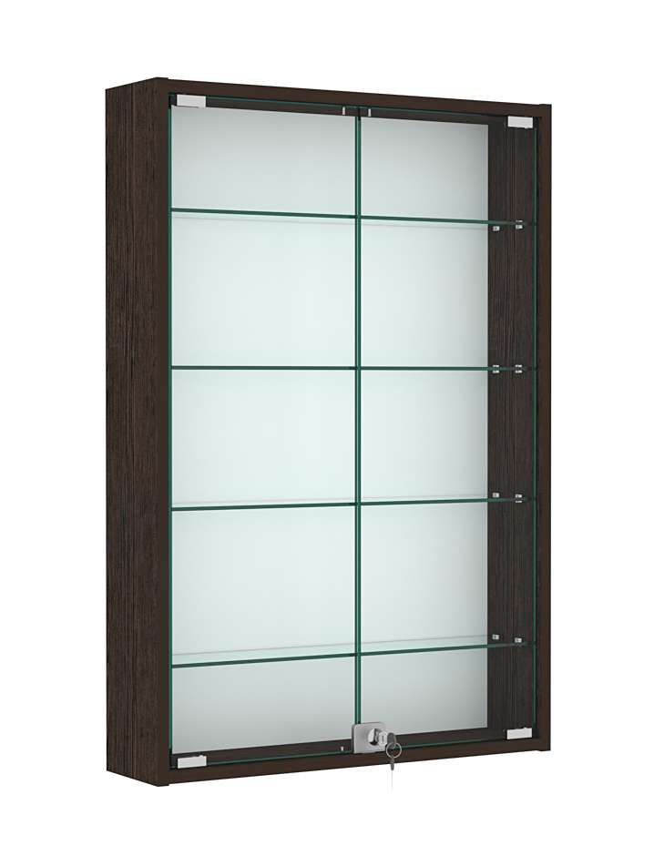 Витрина настенная №2-1А высокая Дуб Венге