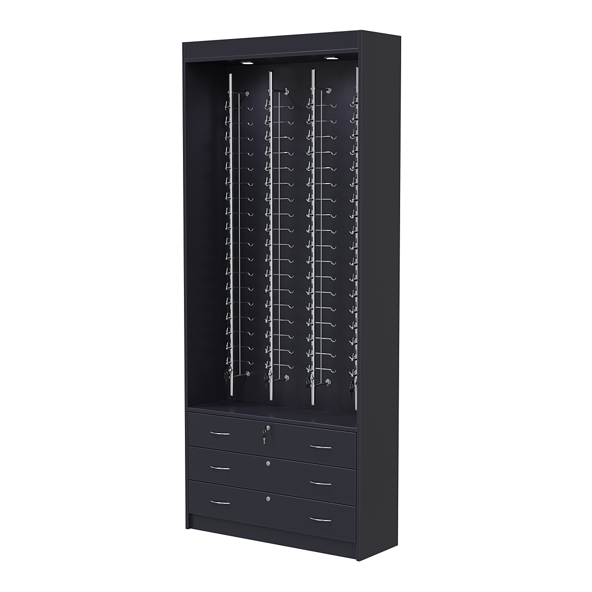 Витрина для очков №12 из ДСП (закрытый доступ) Антрацит