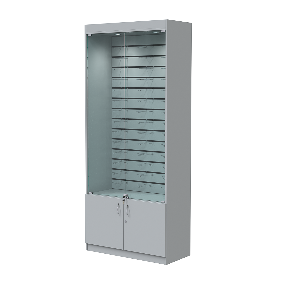 Витрина для очков №3 (задняя стенка - Э/П) Серый