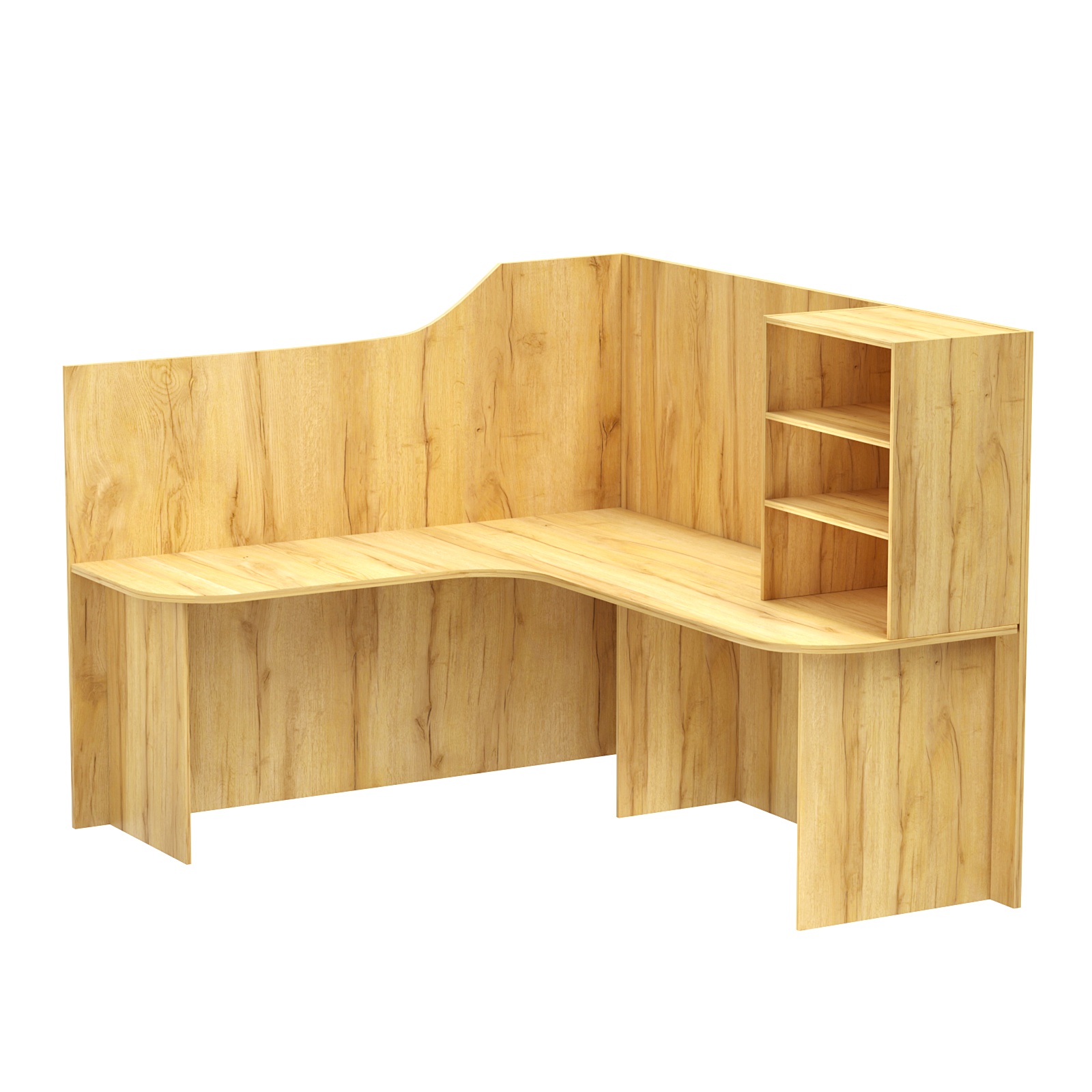 Ресепшен универсальный №2А правосторонний Дуб Золотистый