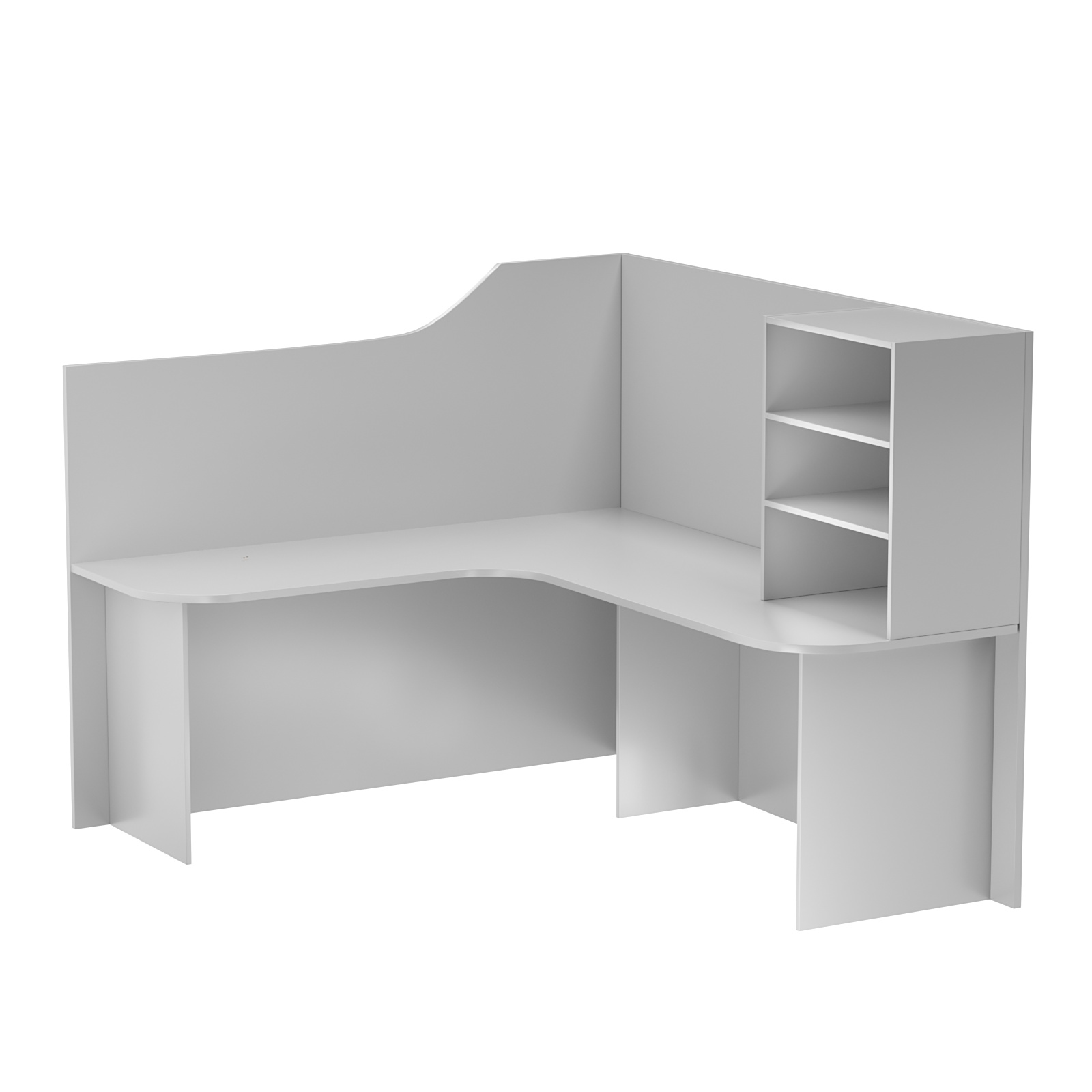 Ресепшен универсальный №2А правосторонний Серый