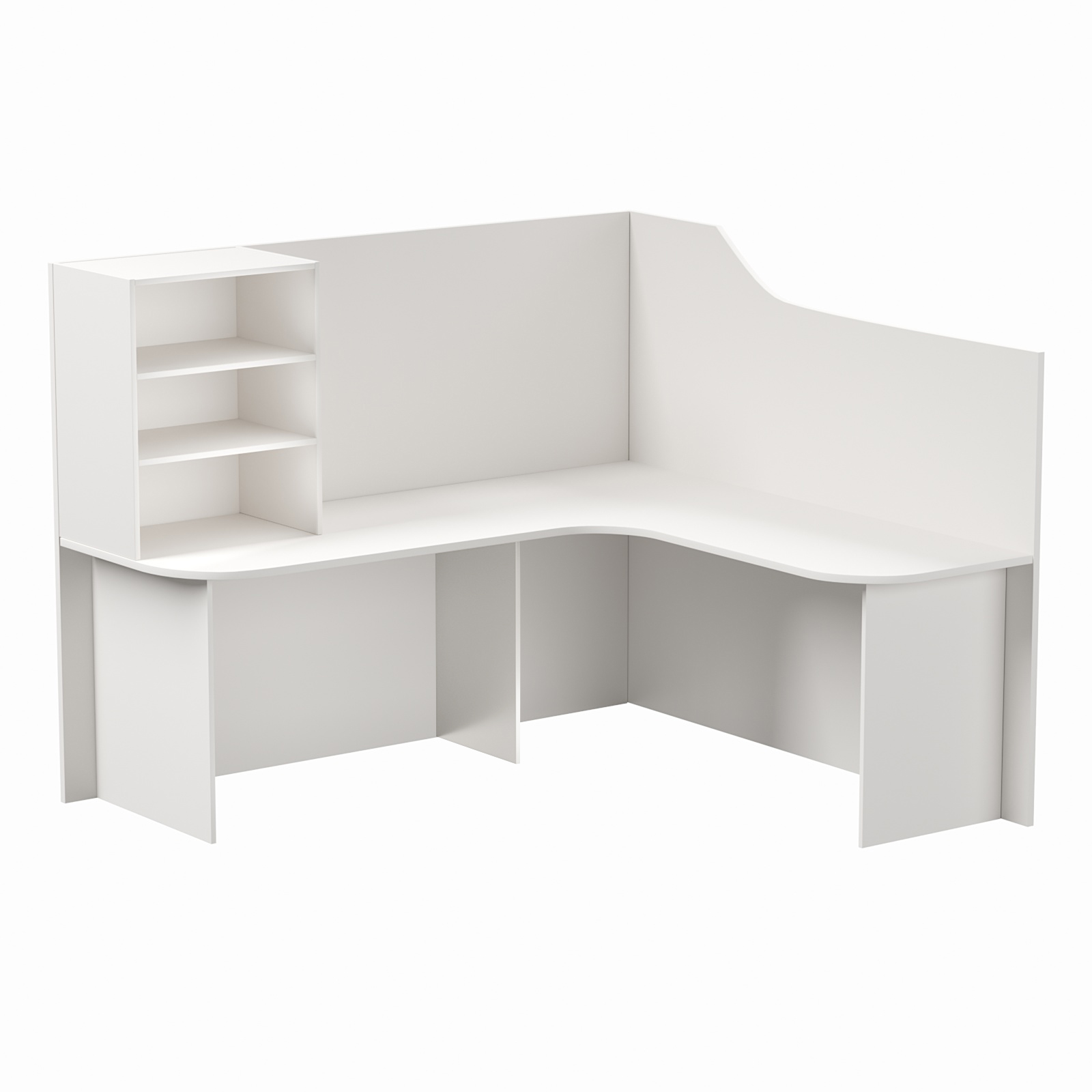 Ресепшен универсальный №2Б левосторонний Белый