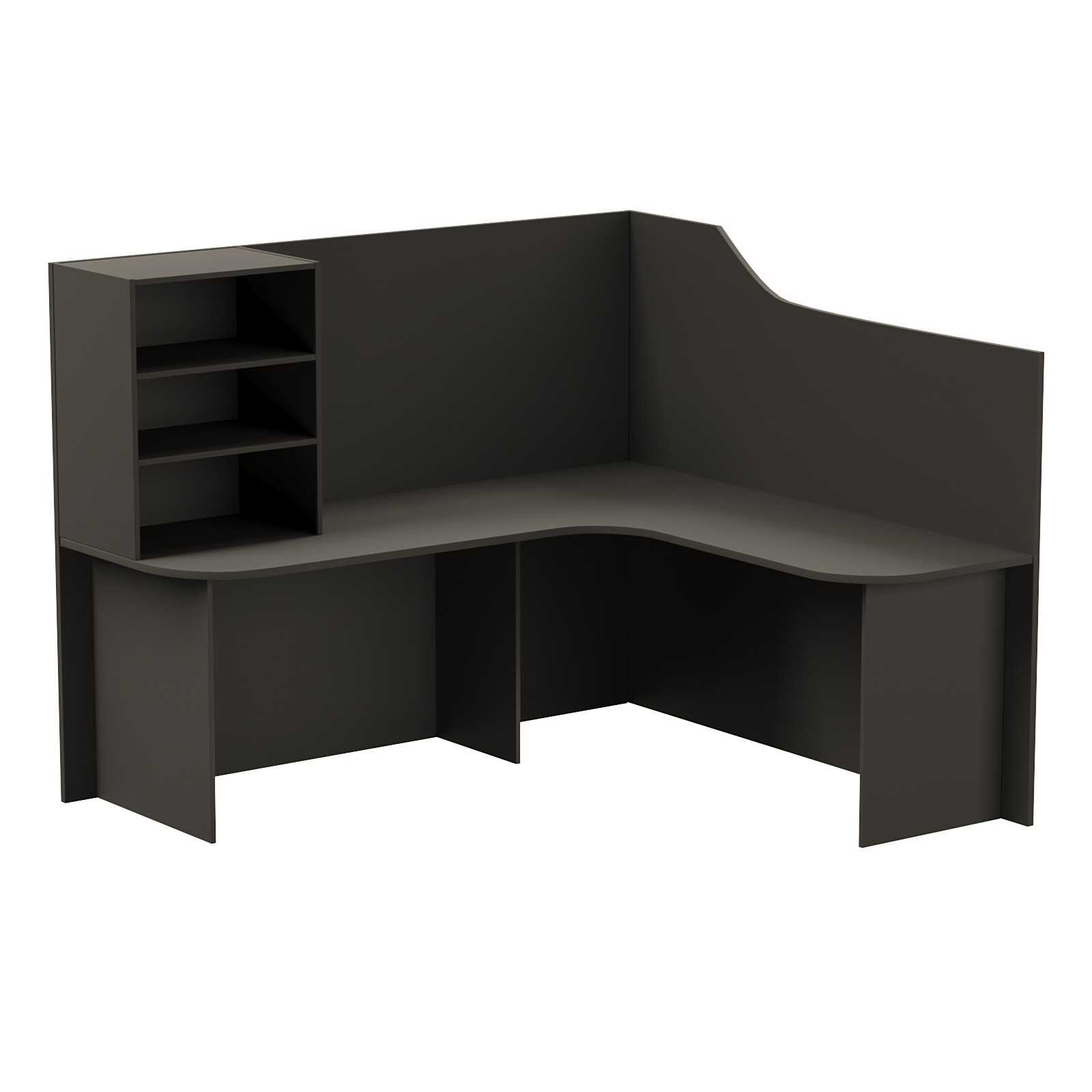 Ресепшен универсальный №2Б левосторонний Черный