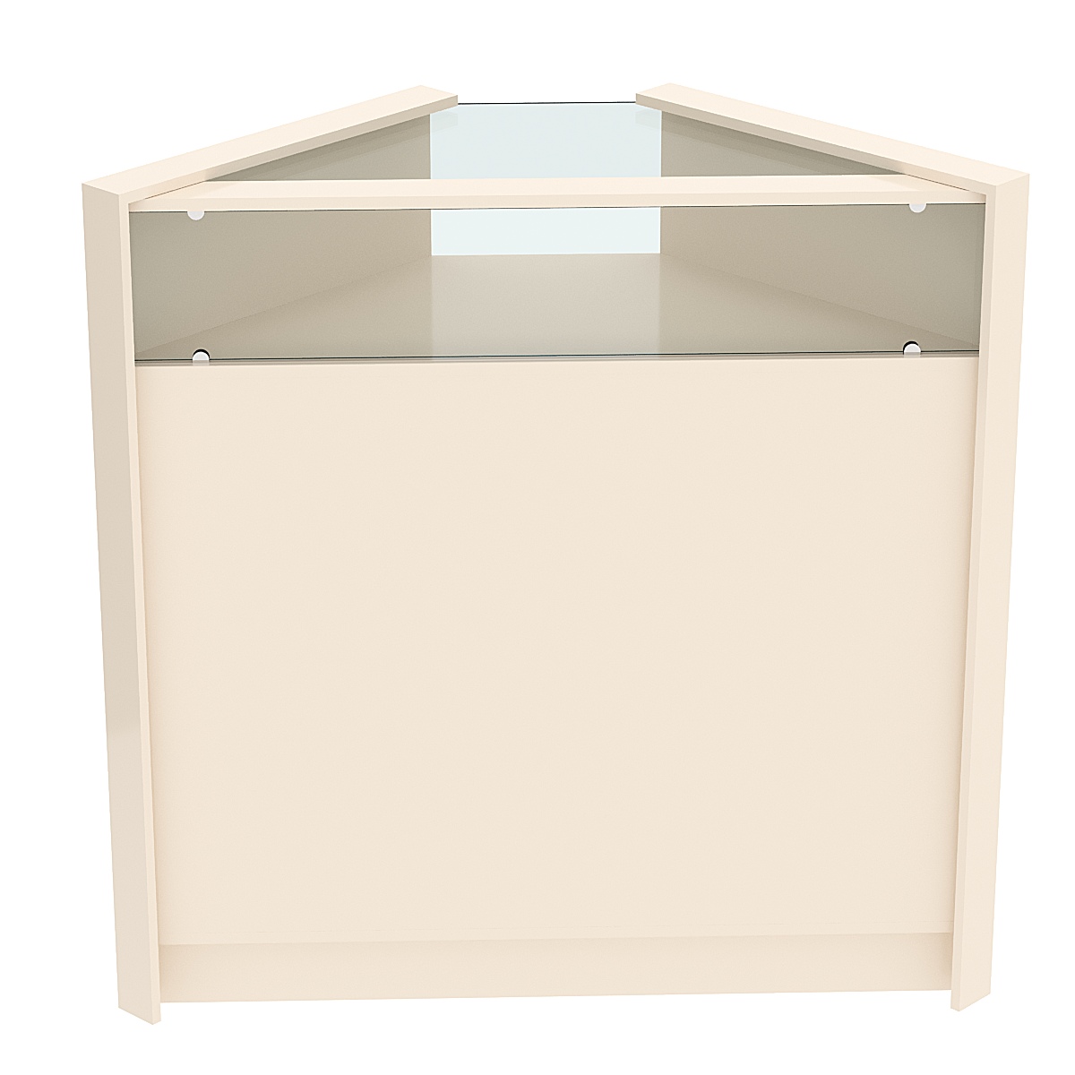 Прилавок из ДСП Модерн №5 угловой Крем Вайс