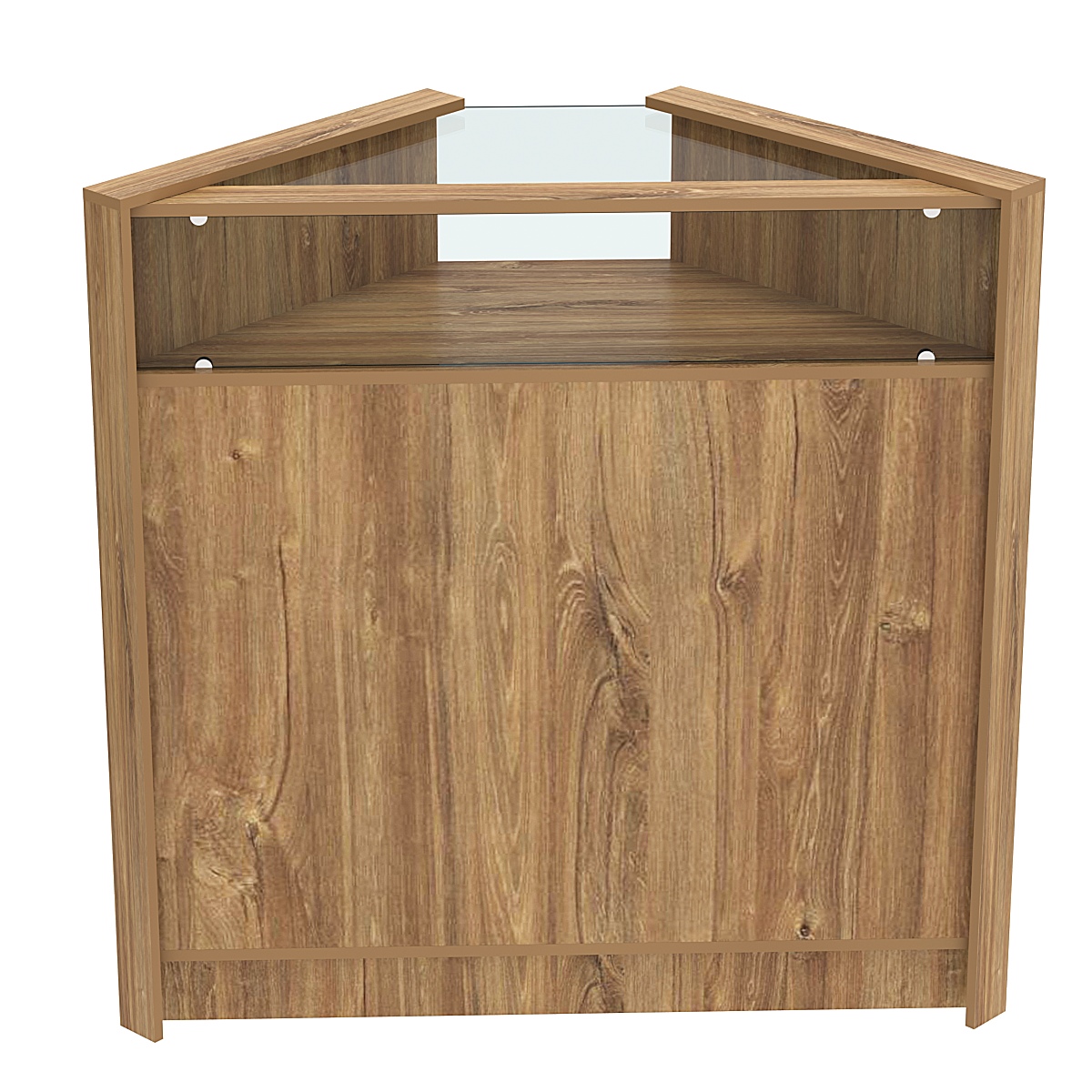 Прилавок из ДСП Модерн №5 угловой Дуб канзас коричневый Н1113 ST10