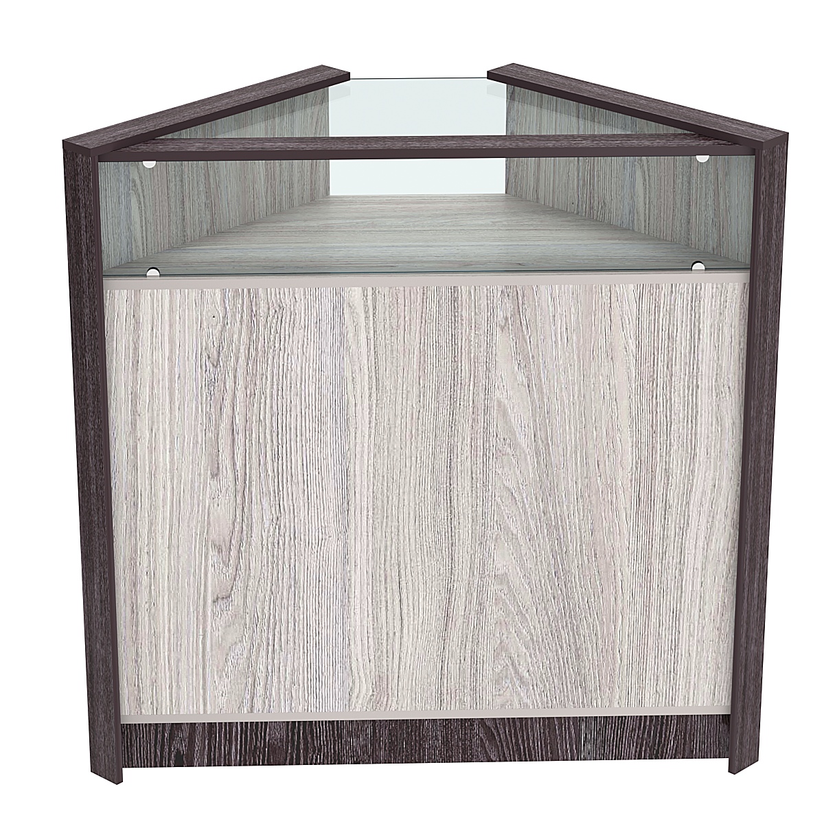 Прилавок из ДСП Модерн №5 угловой Ясень Анкор светлый + Ясень Анкор темный