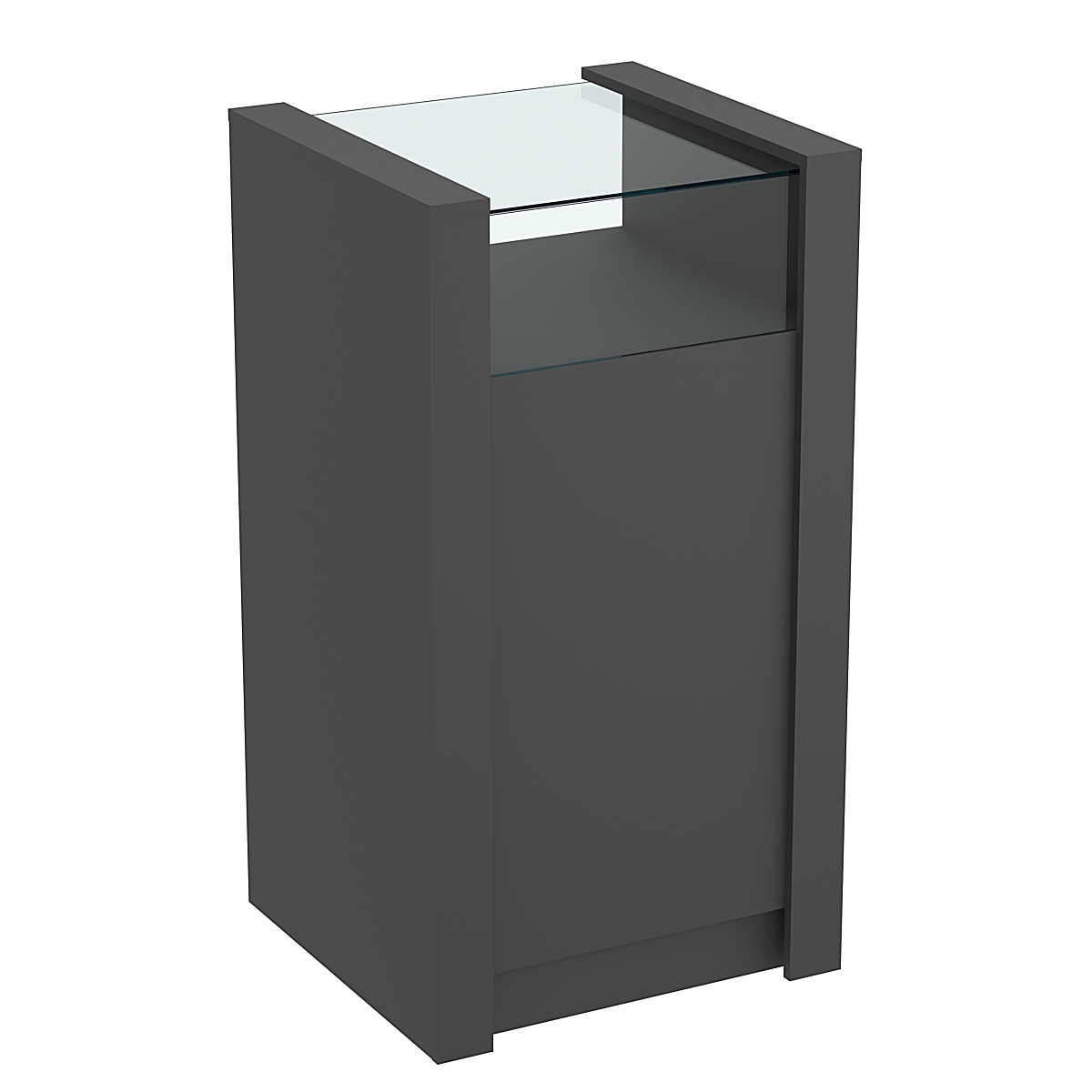 Прилавок из ДСП Модерн №2-600 узкий Черный