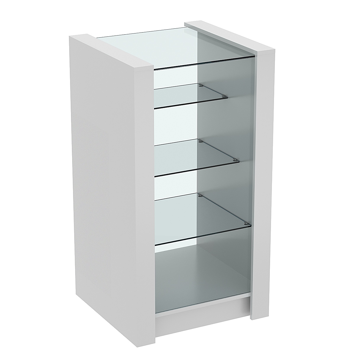 Прилавок из ДСП Модерн №4-600 малый с тремя полками Серый