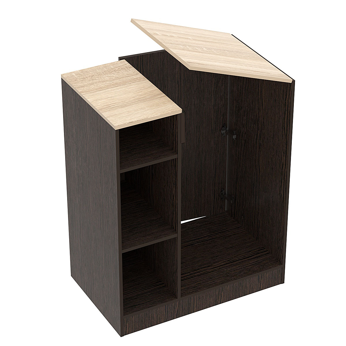 Прилавок-проход из ДСП Модерн Дуб Венге и Дуб Сонома