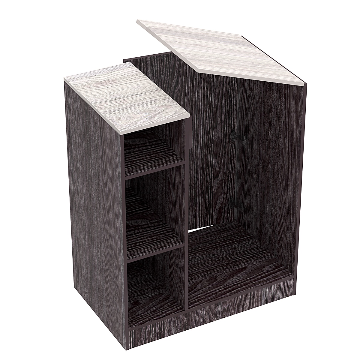 Прилавок-проход из ДСП Модерн Ясень Анкор темный + Ясень Анкор светлый