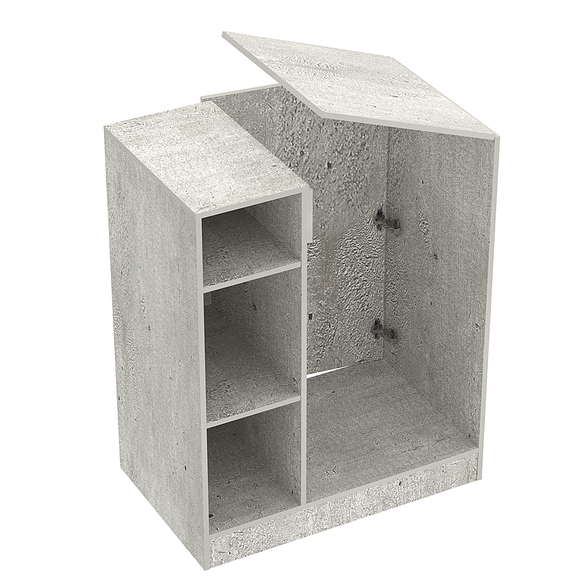 Прилавок-проход из ДСП Модерн Метрополитан Грей