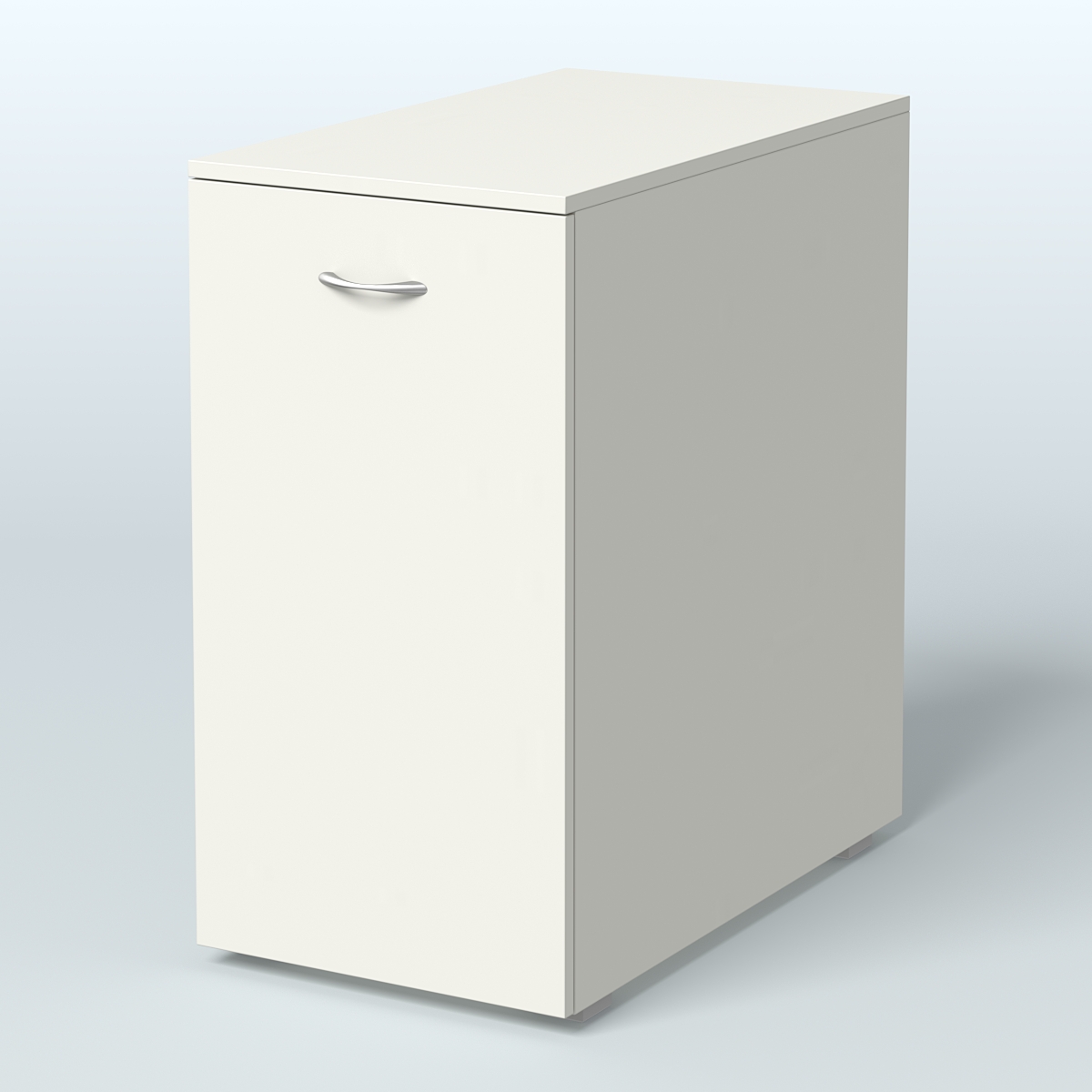 Тумба с выкатной секцией Деко, цвет белый Белый