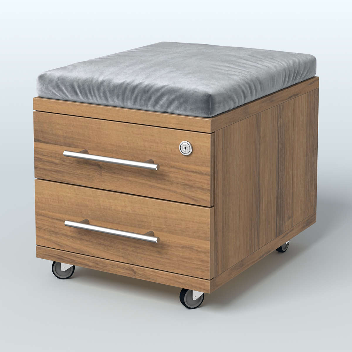 Тумба Лиани 2 ящика с подушкой Орех