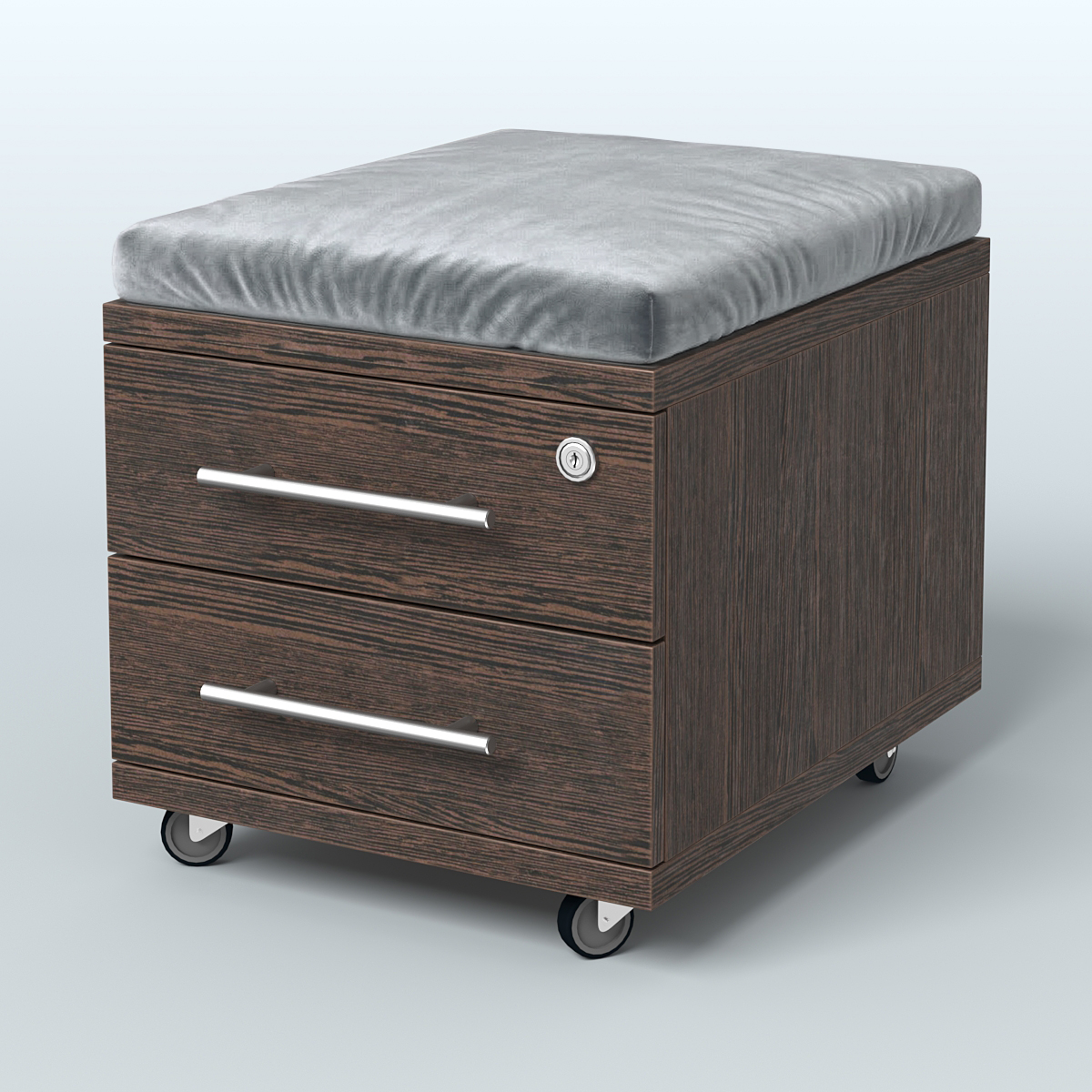 Тумба Лиани 2 ящика с подушкой Дуб Венге