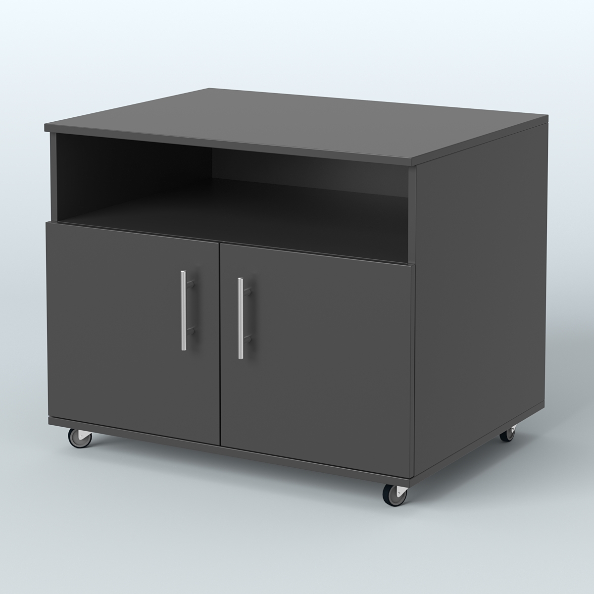 Тумба для оргтехники Сканди Черный