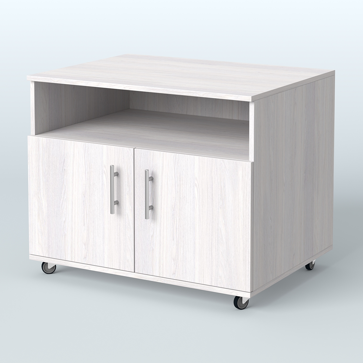 Тумба для оргтехники Сканди Ясень Анкор светлый