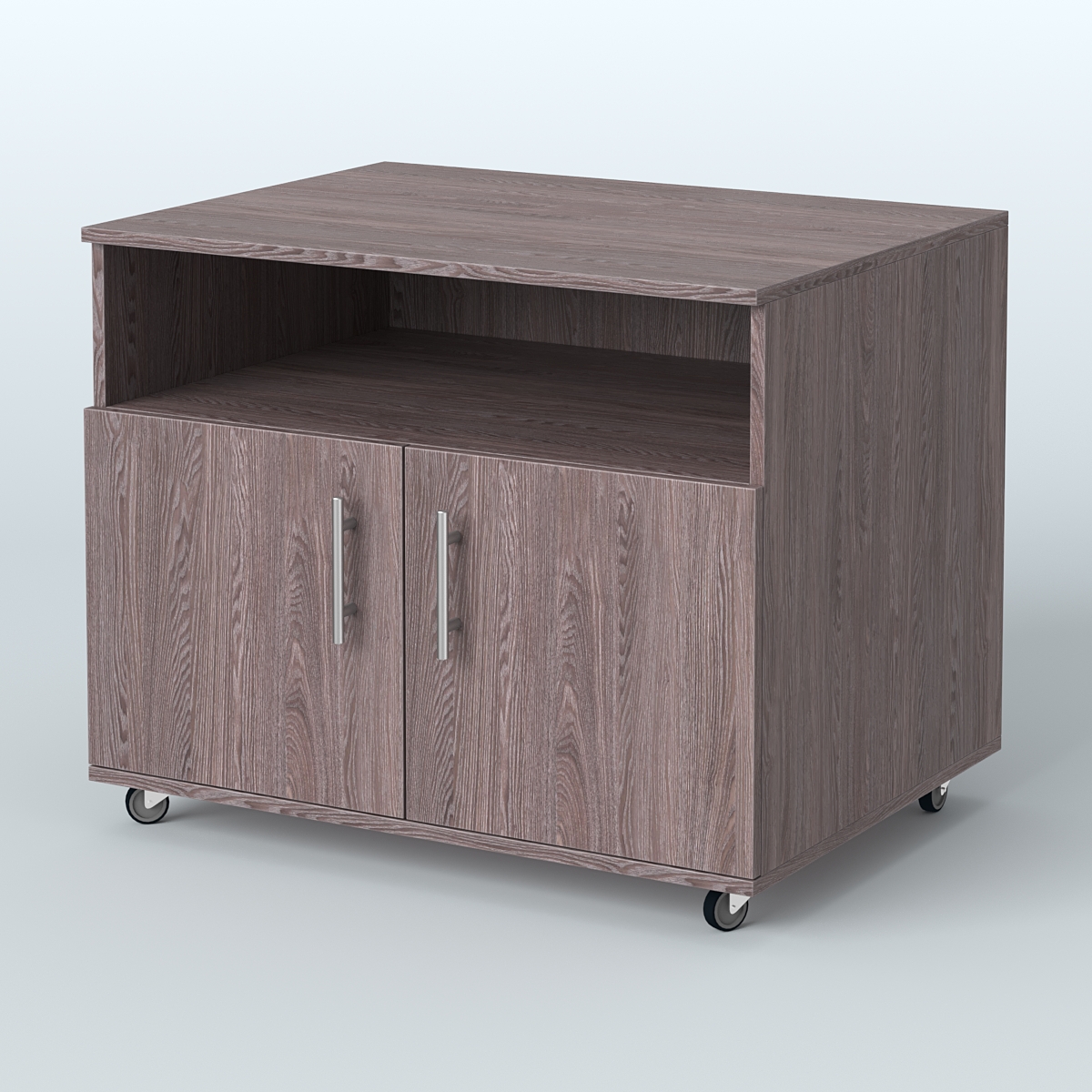 Тумба для оргтехники Сканди Ясень Анкор темный