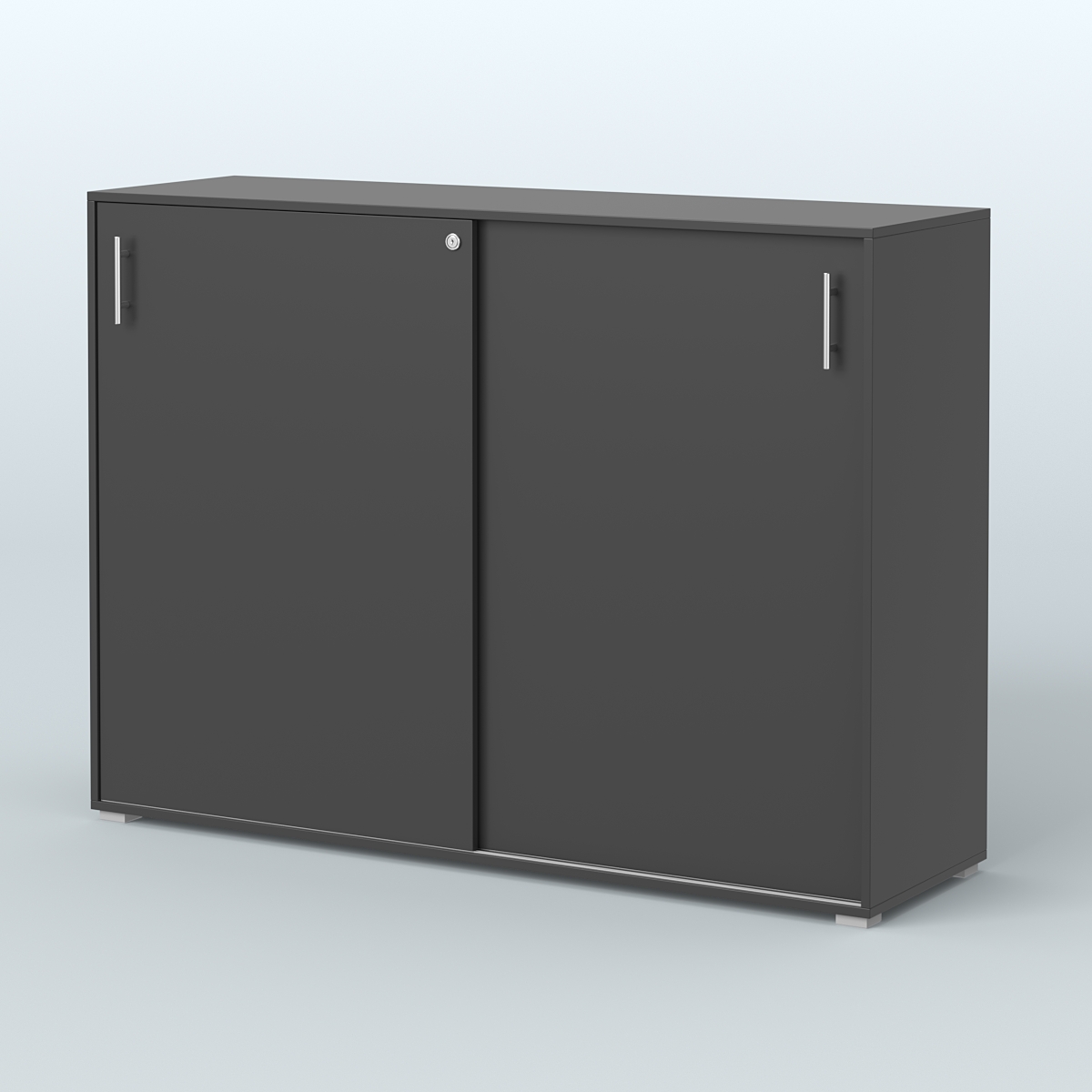 Тумба с раздвижными фасадами Тиана Черный