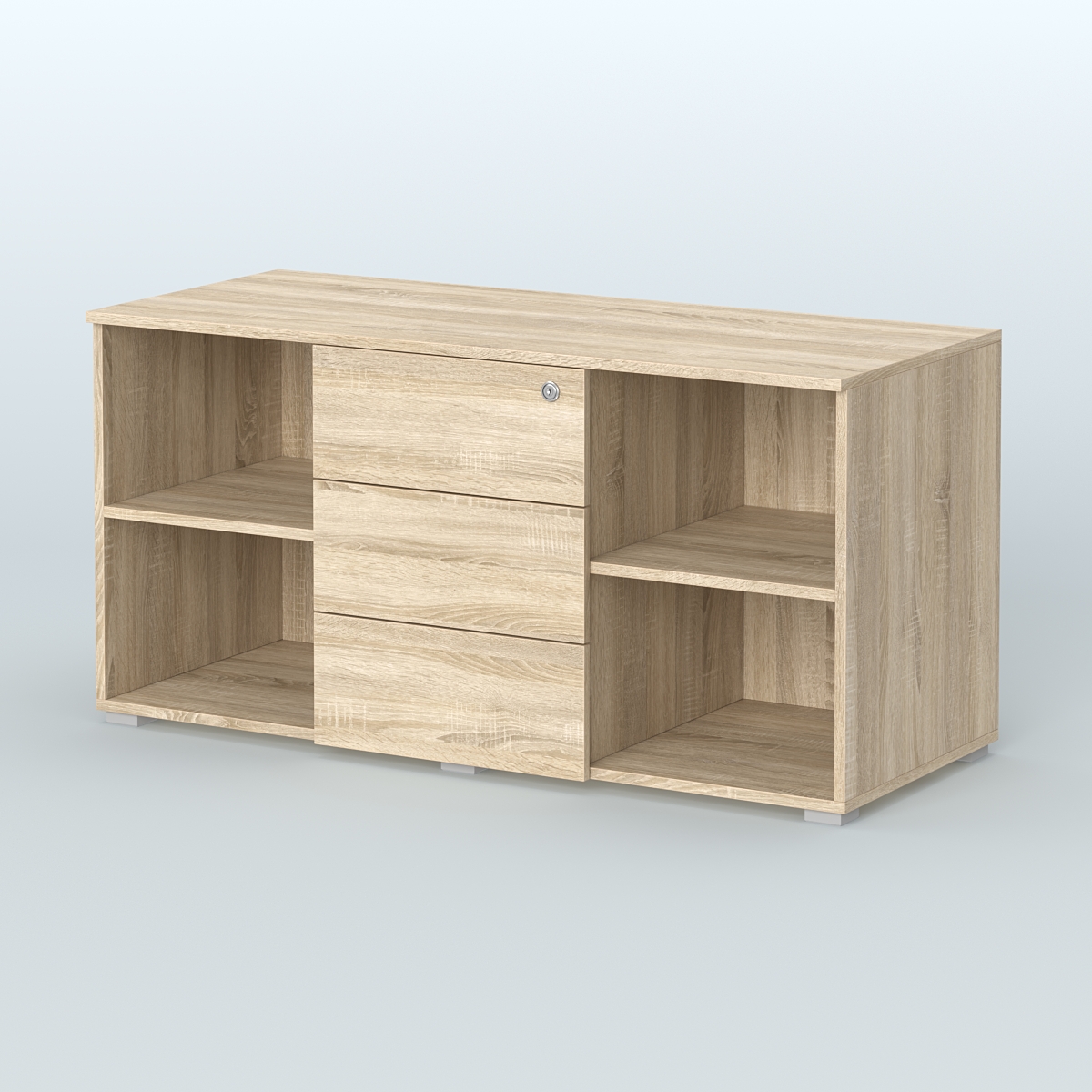 Тумба сервисная Некста, цвет вяз + белый Дуб Сонома