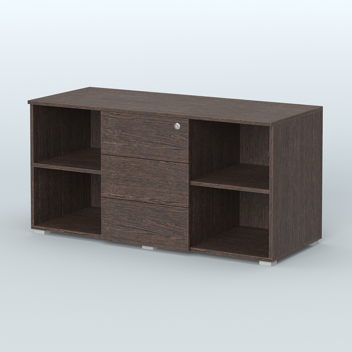 Тумба сервисная Некста, цвет вяз + белый Дуб Венге