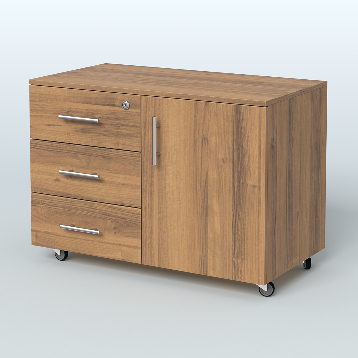 Тумба для оргтехники Види Вуд, цвет мокко Орех