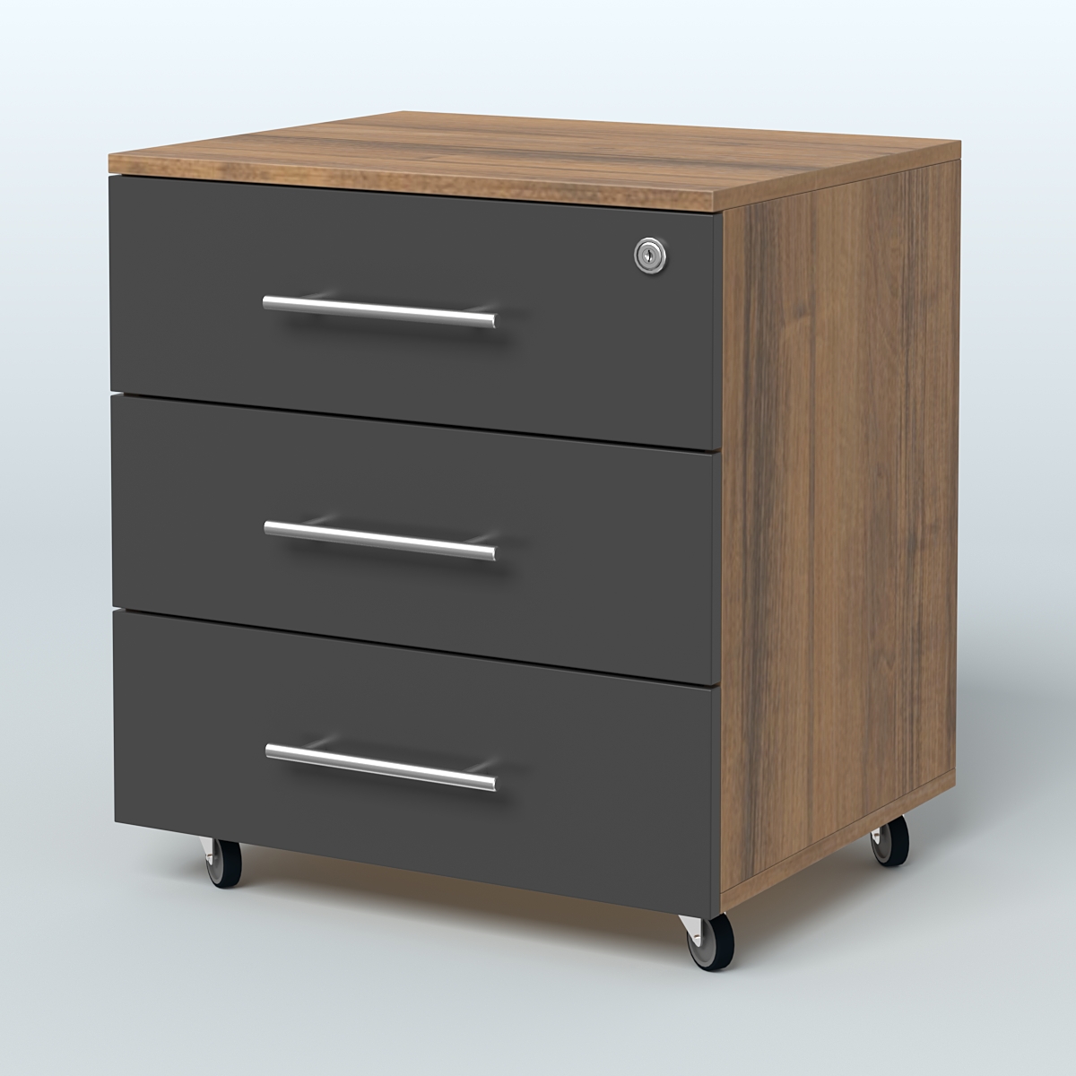 Тумба Леван Орех + Черный