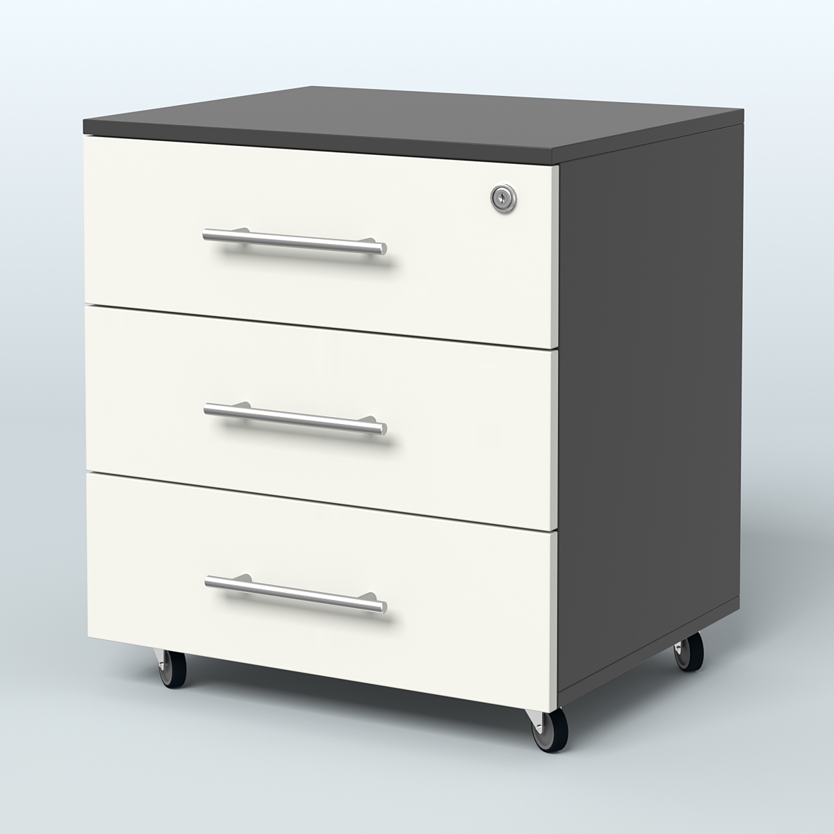 Тумба Леван Черный + Белый