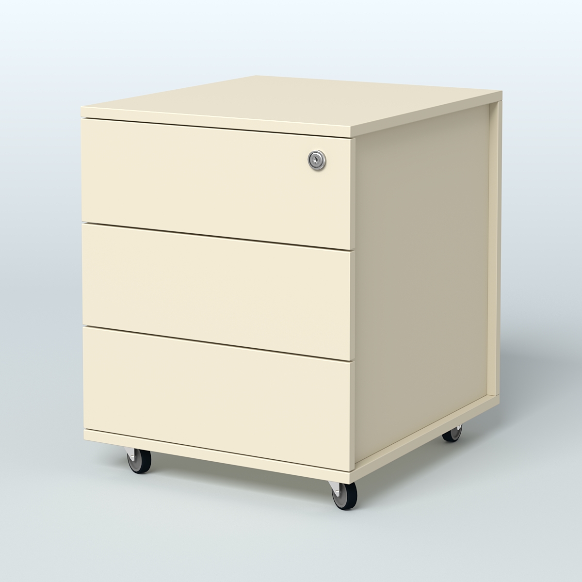 Тумба мобильная Киви, цвет белый Крем Вайс