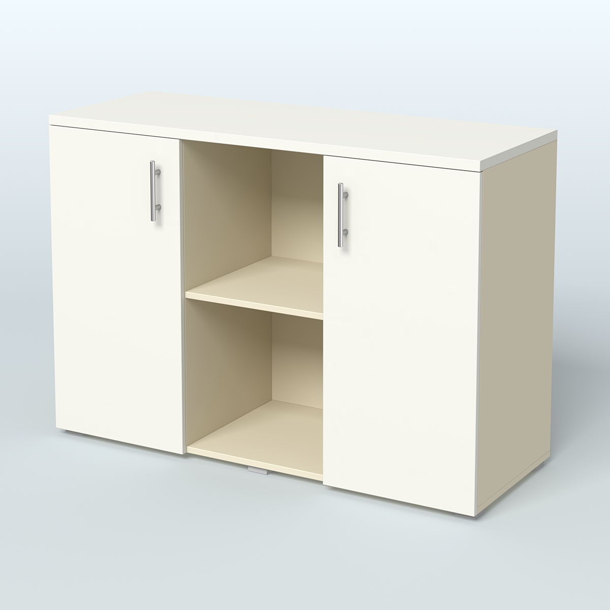 Греденция ТБ-01 Крем Вайс + Белый