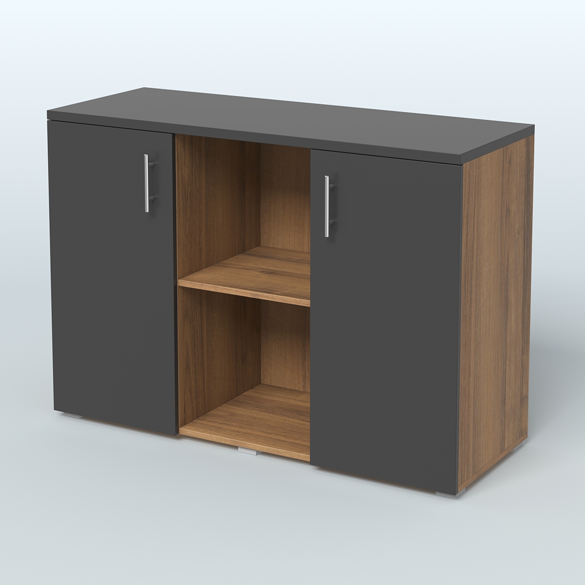 Греденция ТБ-01 Орех + Черный