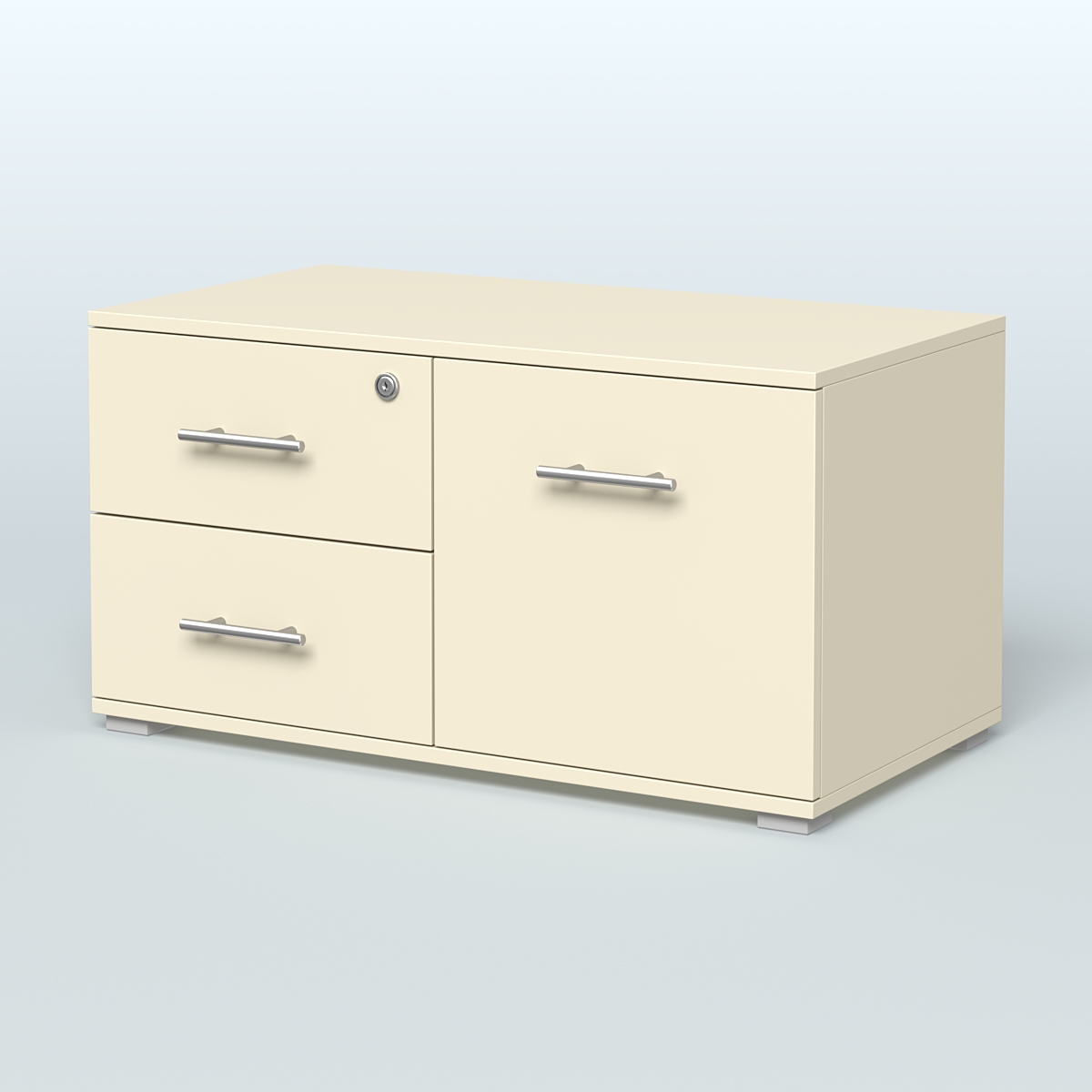 Тумба Динен №1 приставная широкая Крем Вайс