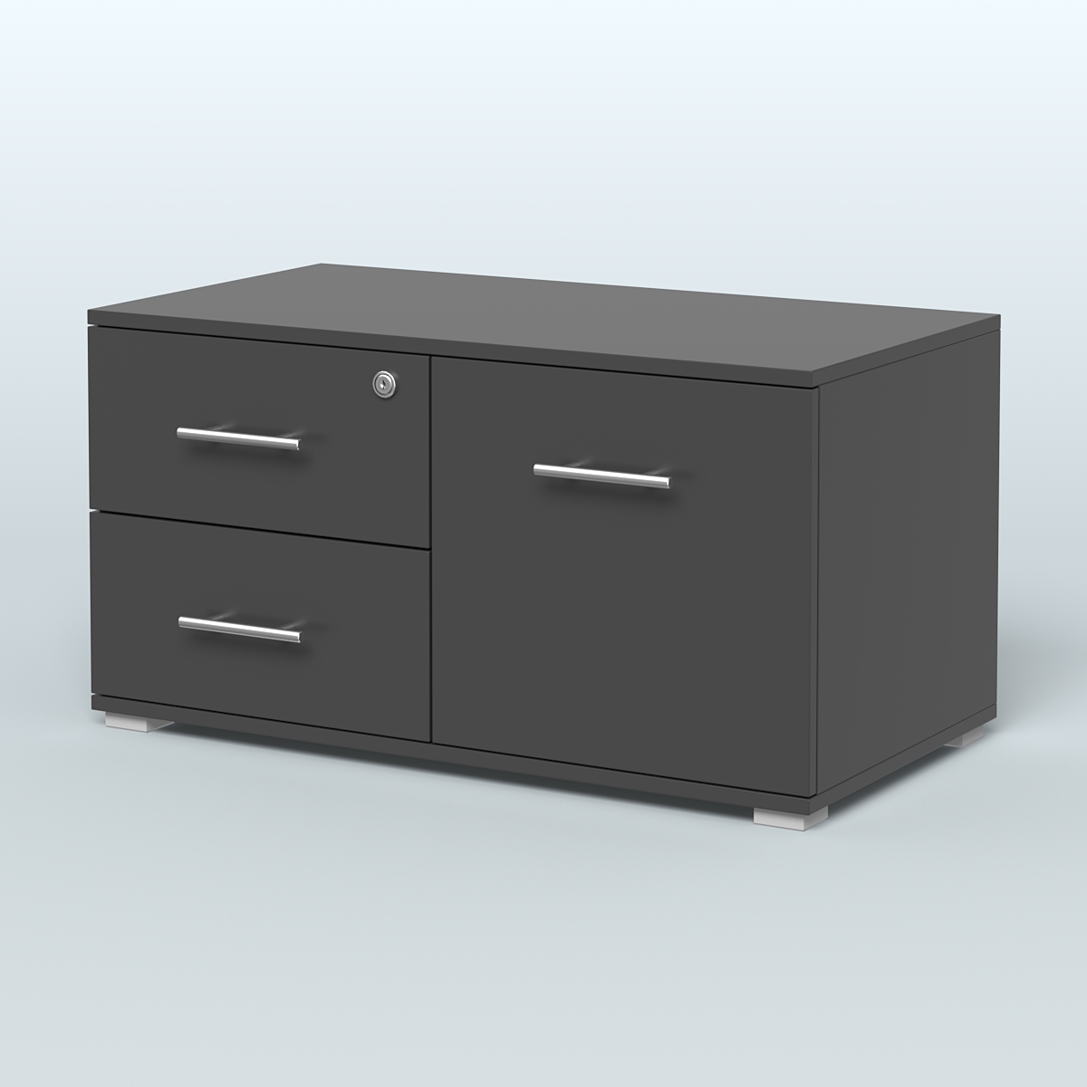 Тумба Динен №1 приставная широкая Черный