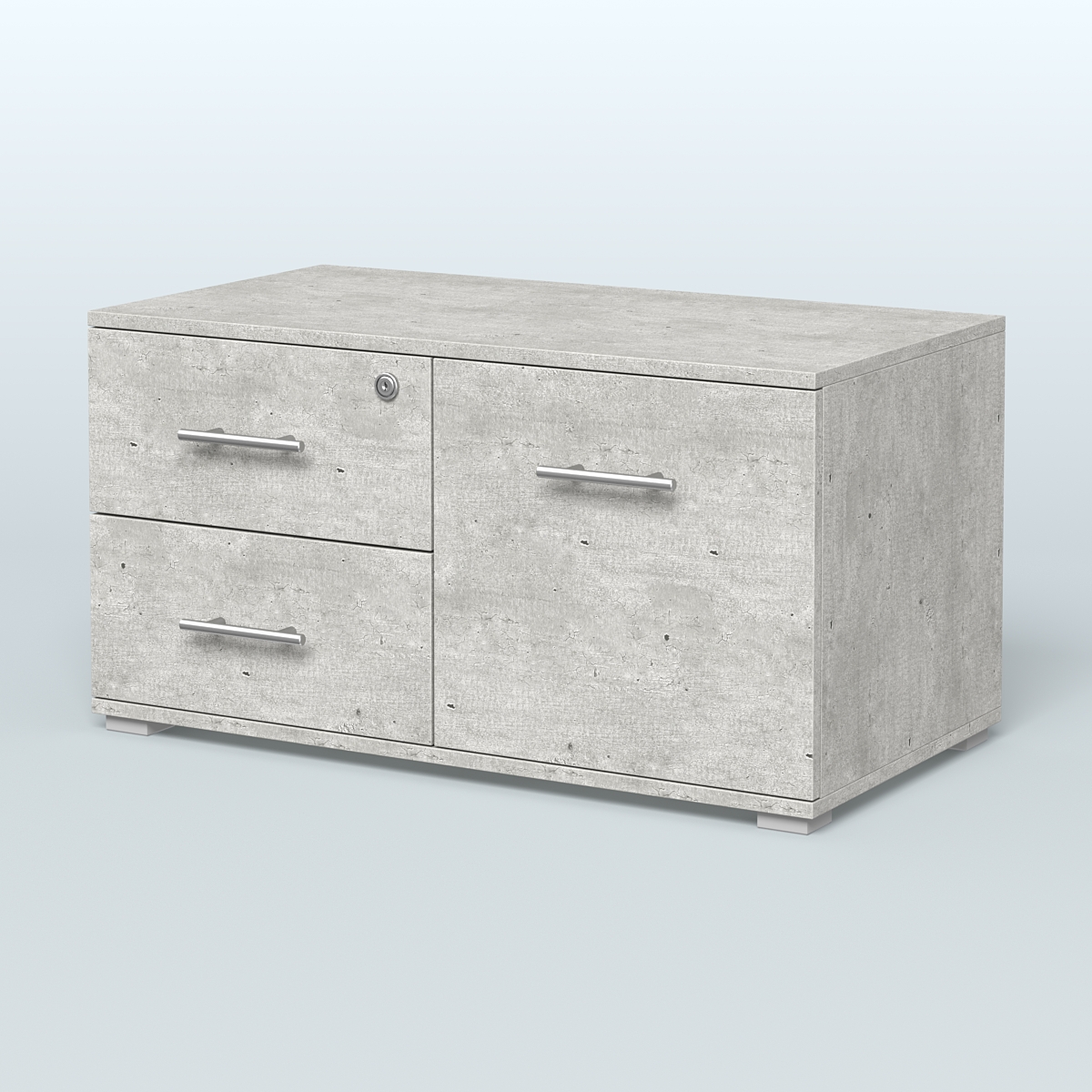 Тумба Динен №1 приставная широкая Метрополитан Грей