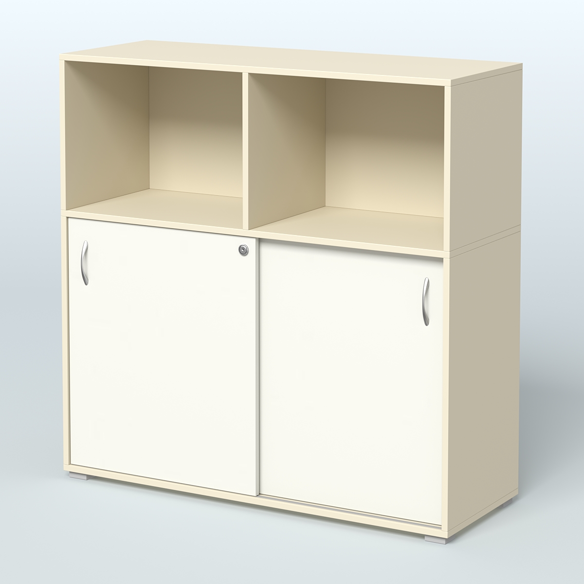 Шкаф-купе приставной/опорный, цвет дуб наварра Крем Вайс + Белый