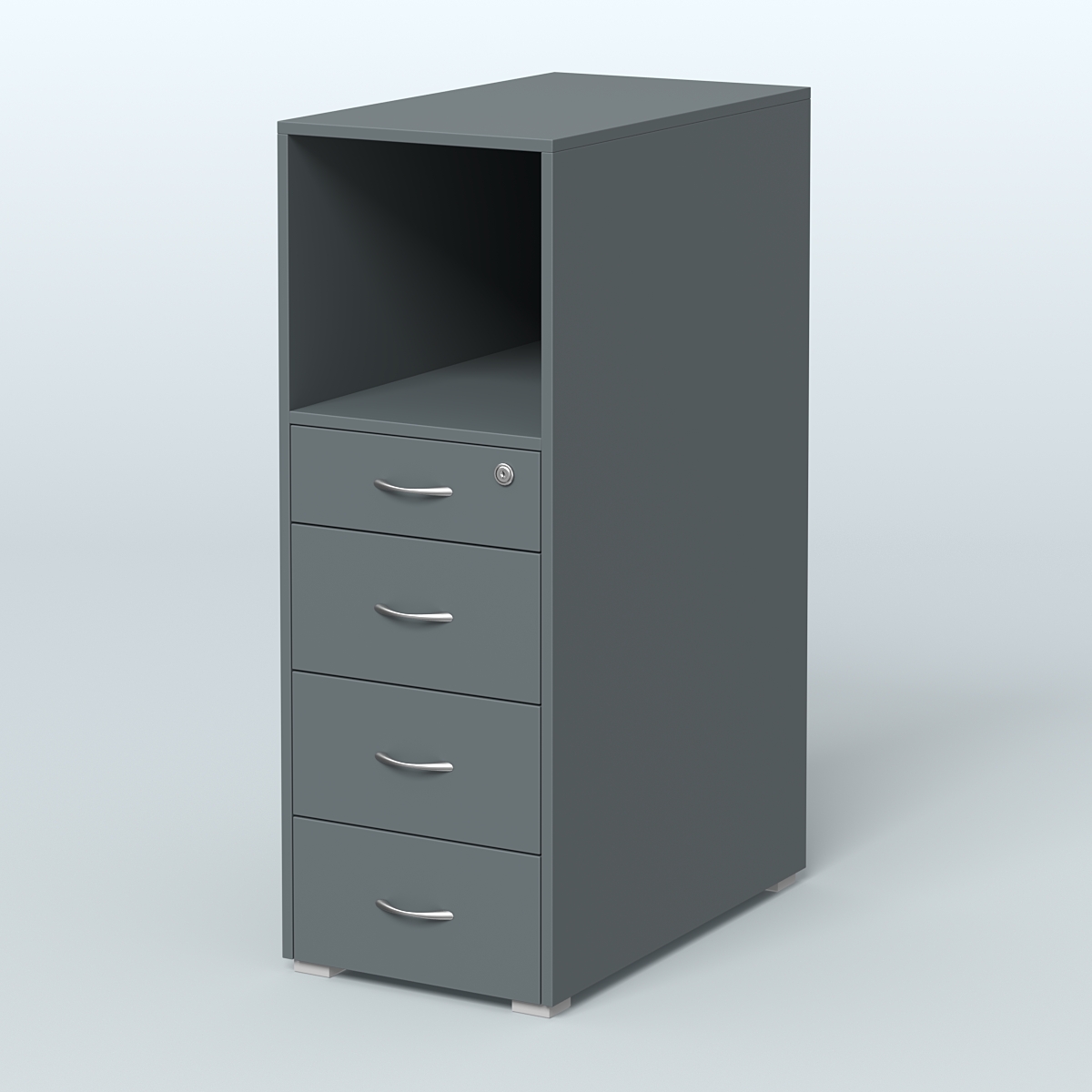Тумба высокая Стандарт Темно-Серый