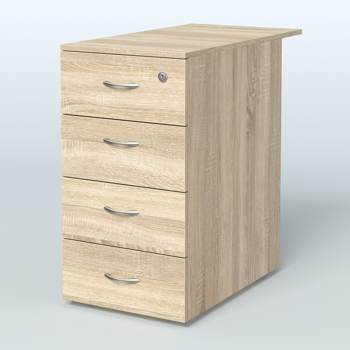 Тумба приставная Прайм, цвет белый Дуб Сонома