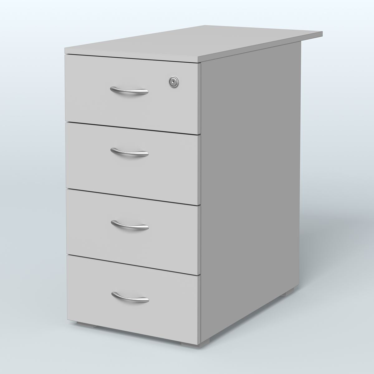 Тумба приставная Прайм, цвет белый Серый