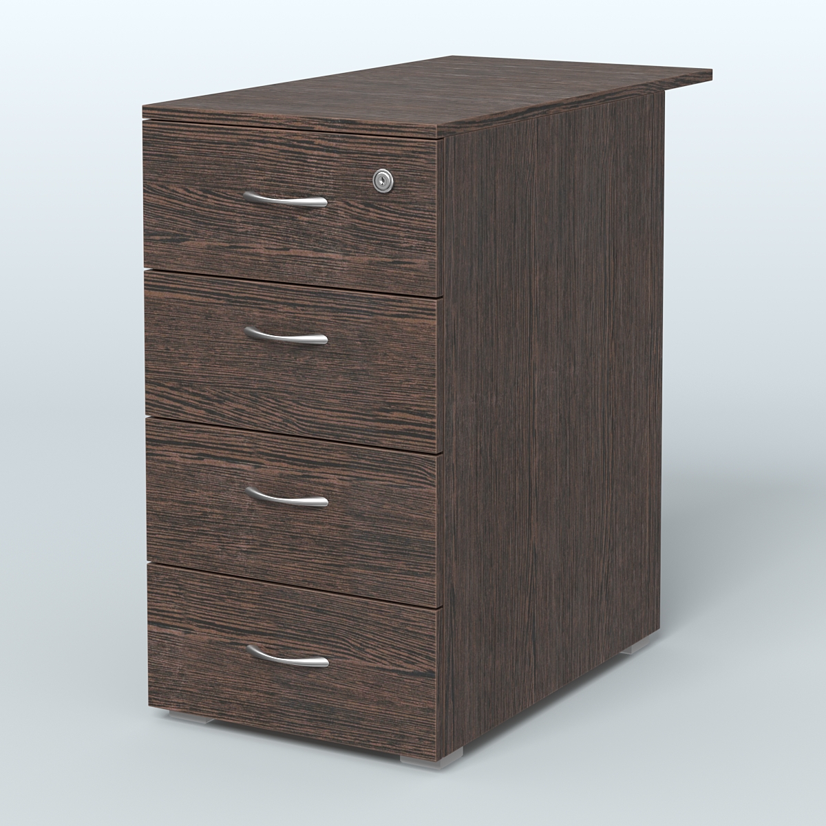 Тумба приставная Прайм, цвет белый Дуб Венге