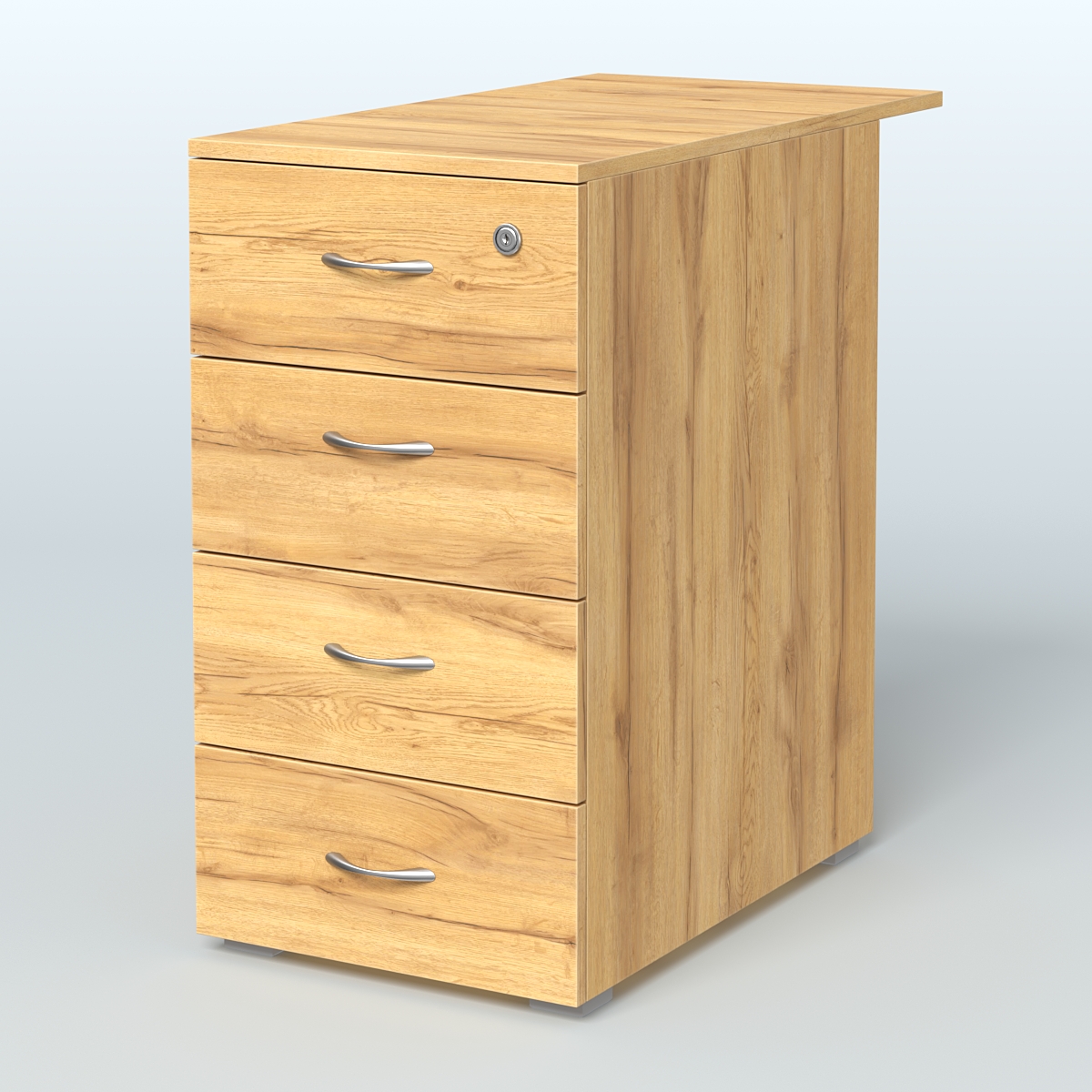 Тумба приставная Прайм, цвет белый Дуб Золотистый