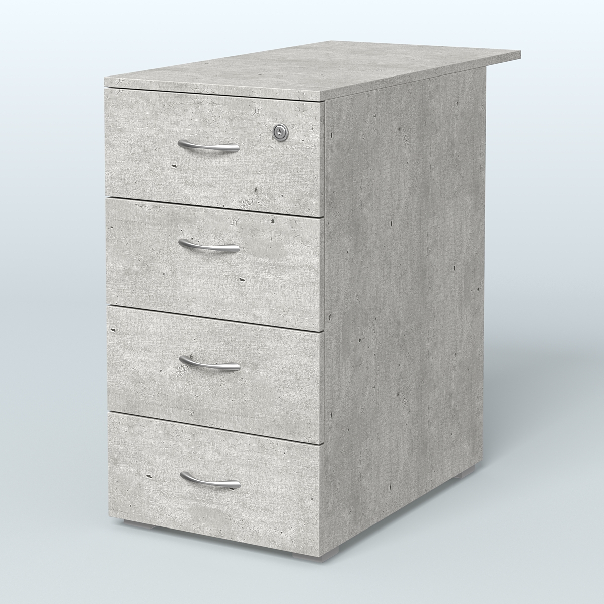 Тумба приставная Прайм, цвет белый Метрополитан Грей