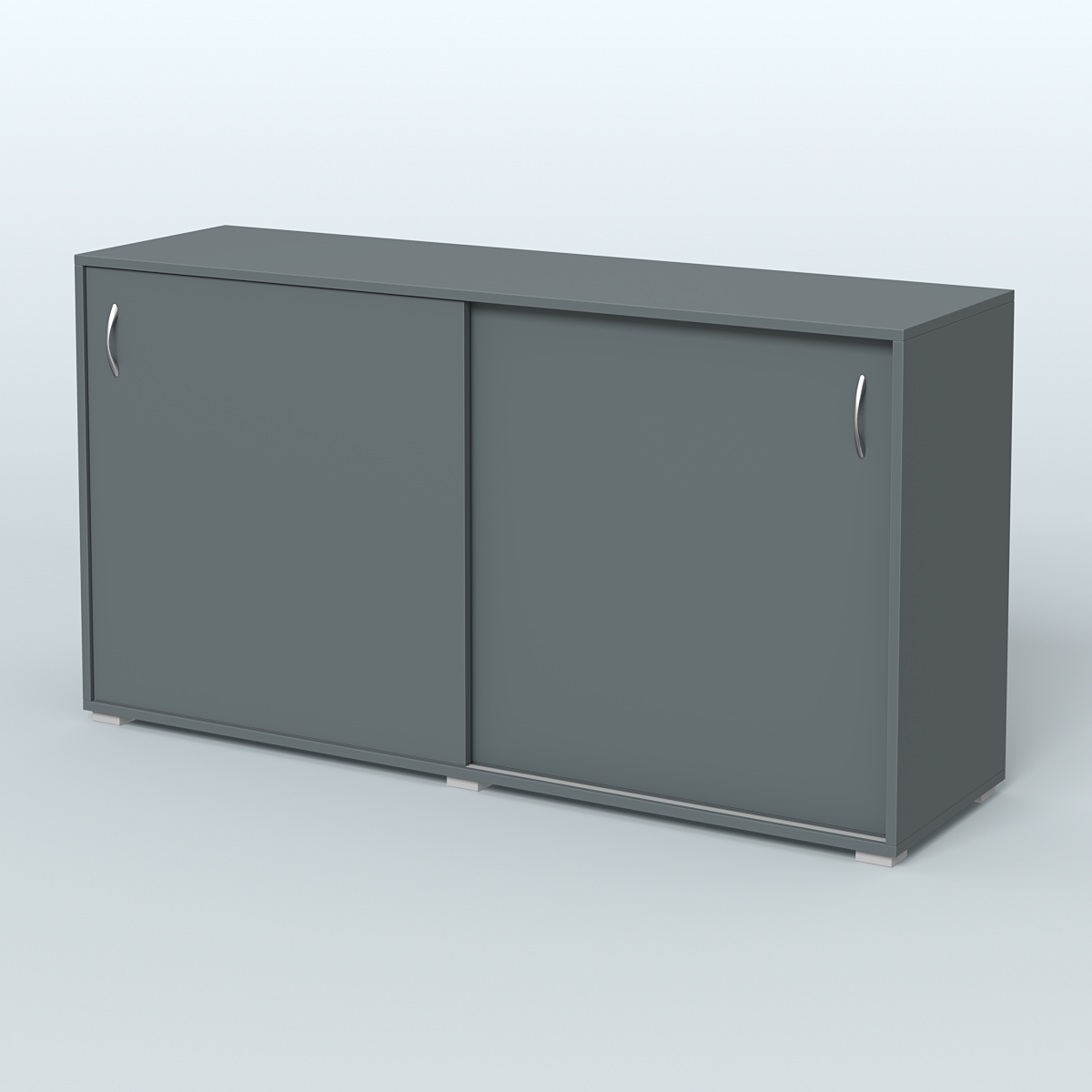 Тумба-купе объединяющая Некста Темно-Серый