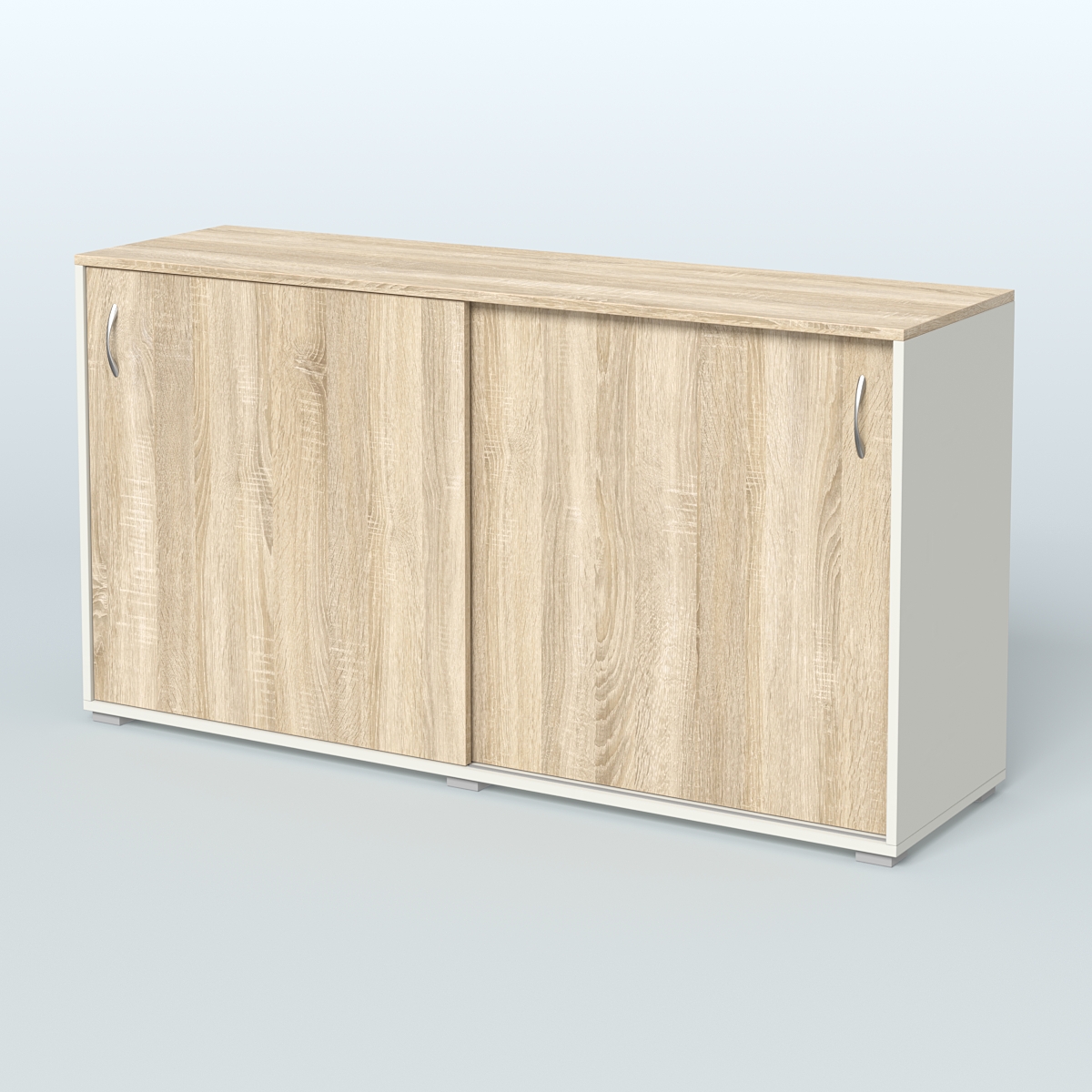 Тумба-купе объединяющая Некста Белый + Дуб Сонома