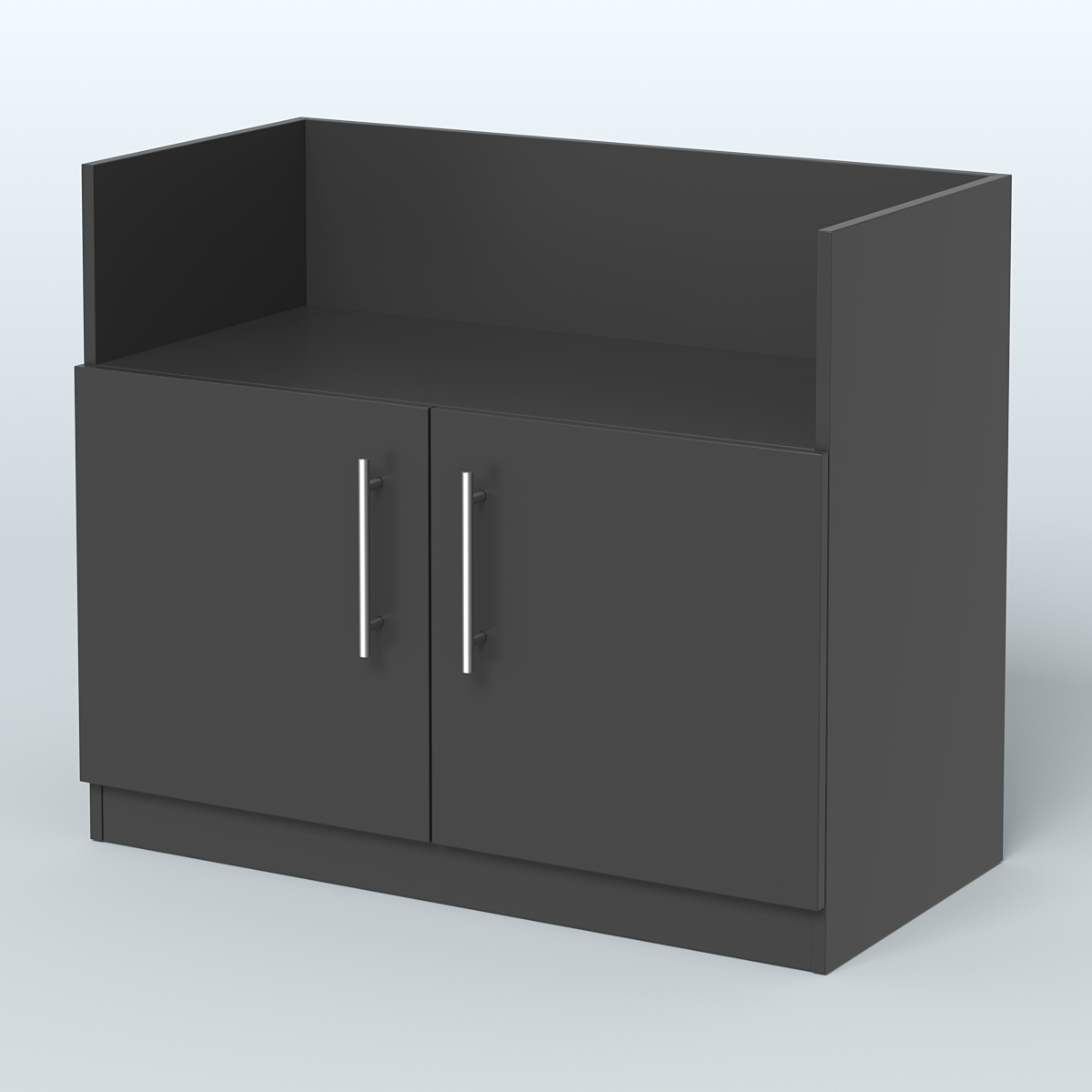 Креденция с нишей  Черный