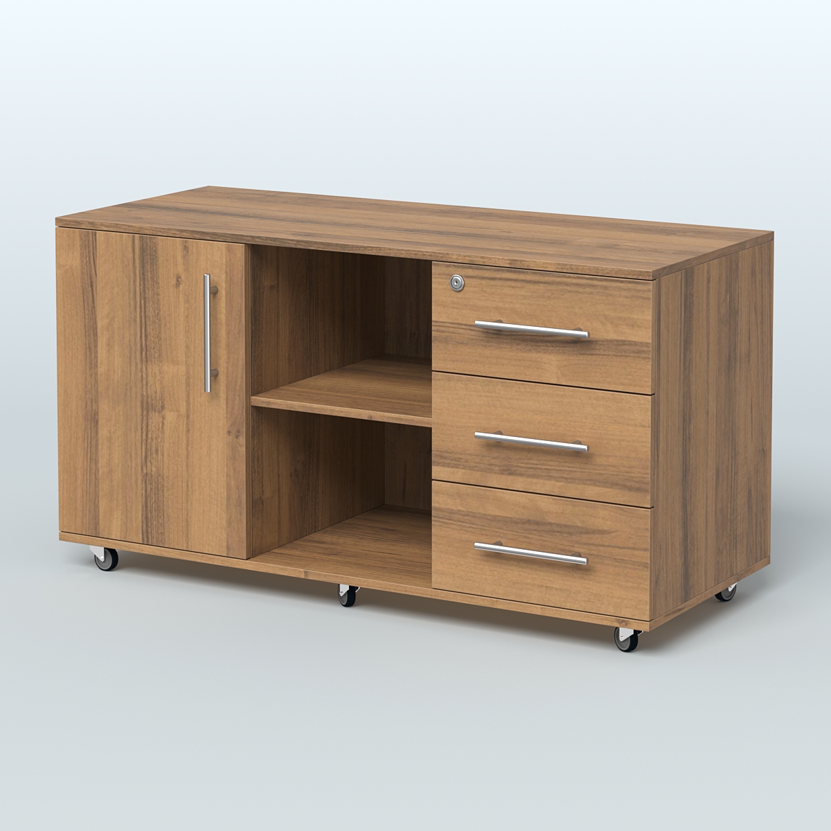 Приставка подкатная Лонди, цвет дуб шамони светлый Орех