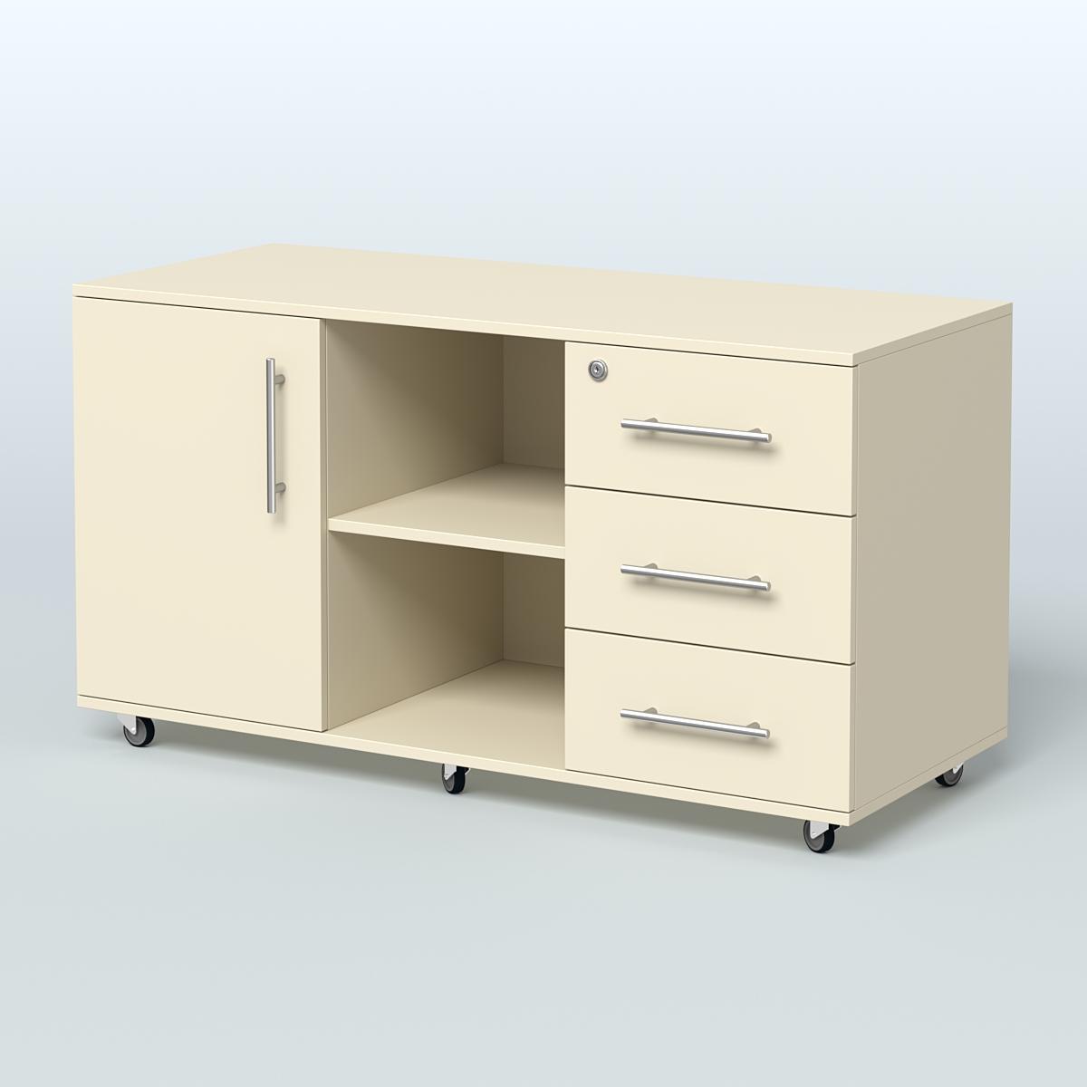 Приставка подкатная Лонди, цвет дуб шамони светлый Крем Вайс