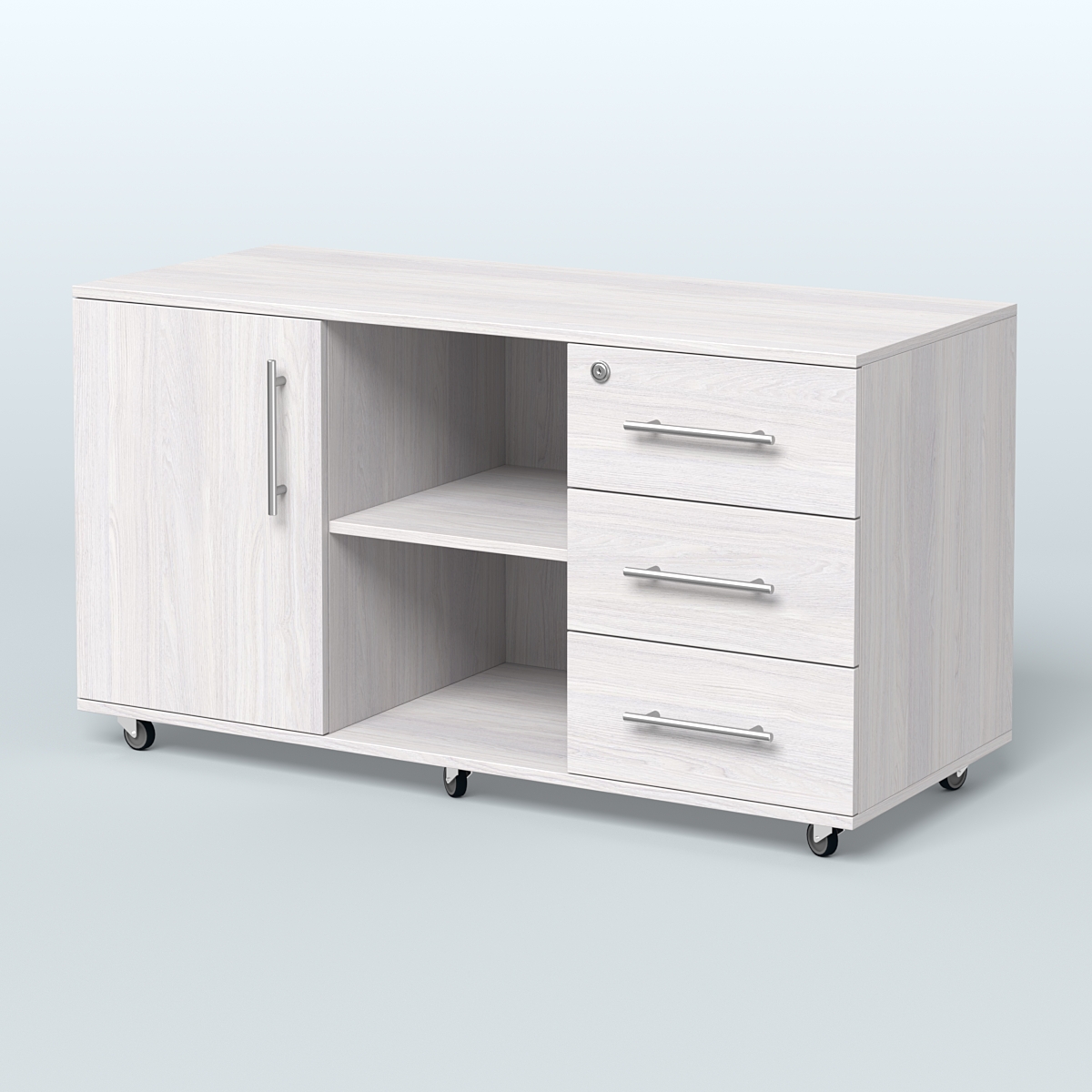 Приставка подкатная Лонди, цвет дуб шамони светлый Ясень Анкор светлый