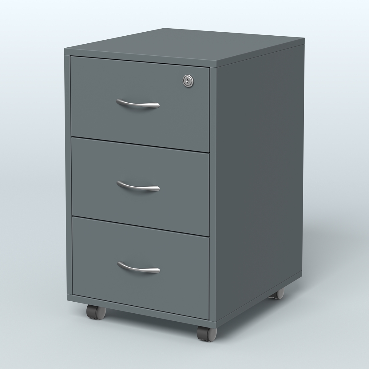 Тумба подкатная Грация Темно-Серый