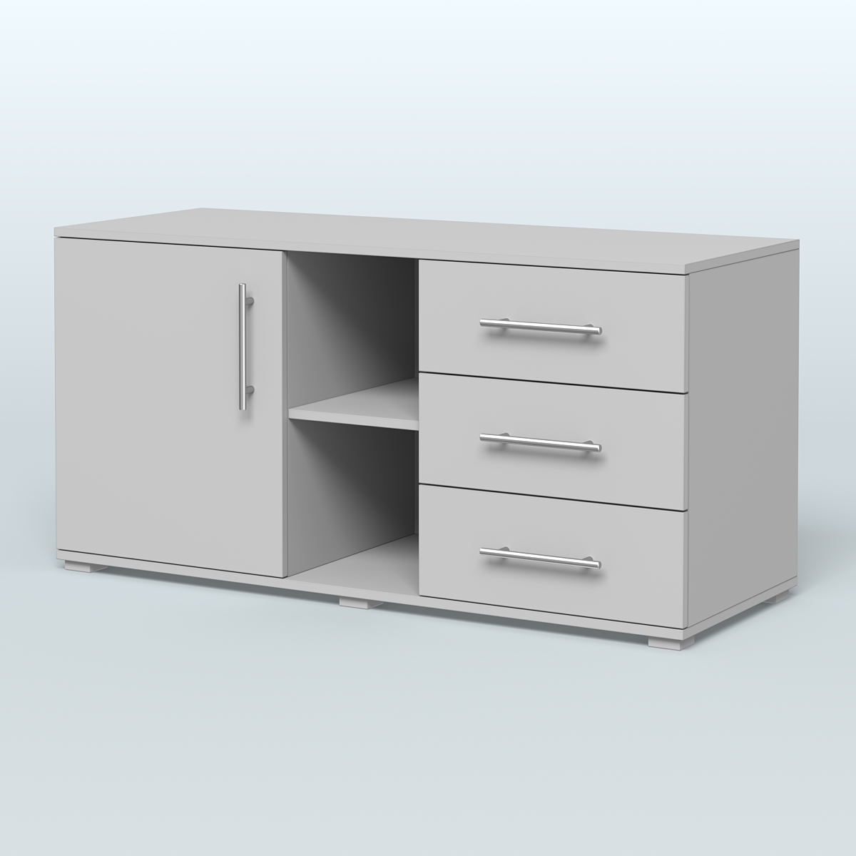 Тумба сервисная Фламинго, цвет антрацит + акация Серый